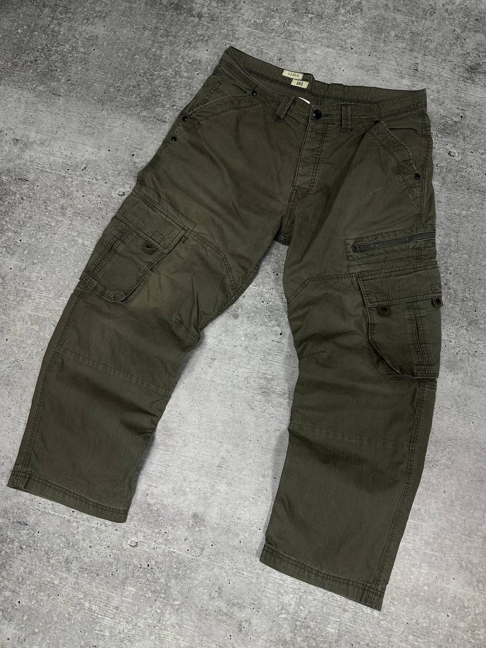 Japanese Brand × Vintage Vintage Japanese Cargo Gray Baggy Pants Size US 36 / EU 52 - 4 Thumbnail