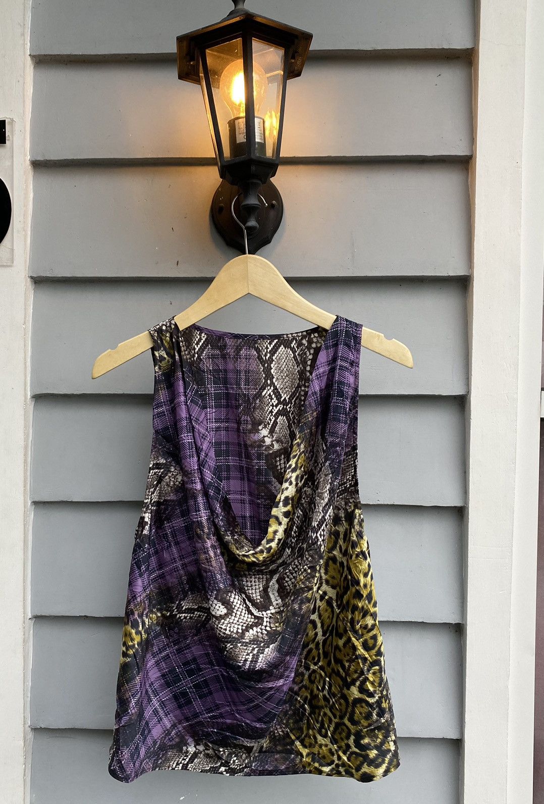 Vintage Snakeskin Leopard Punk Tartan Art Vvienne Westwood Style Size M / US 6-8 / IT 42-44 - 1 Thumbnail