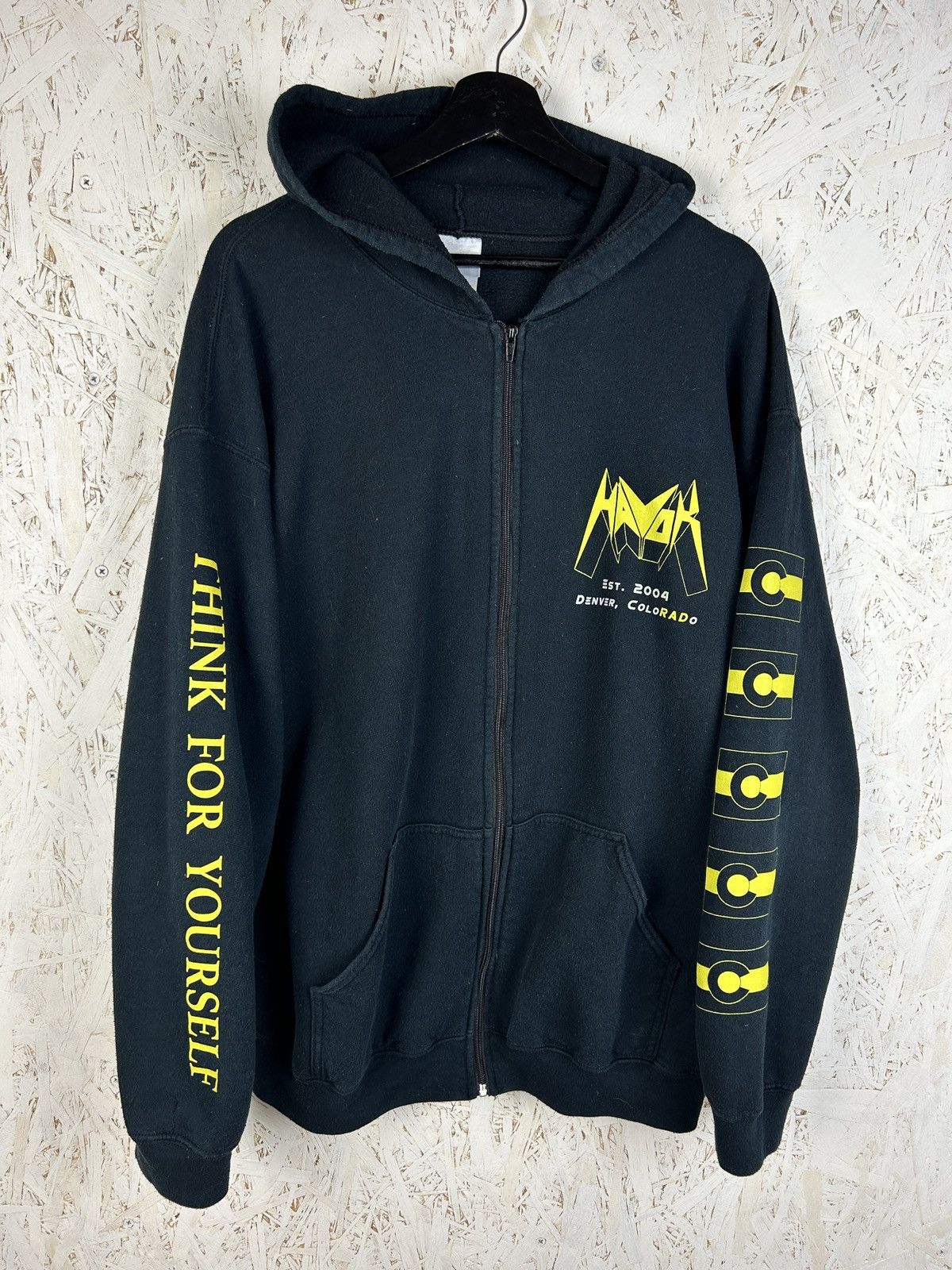 Band Tees Vintage Havok Band Brain Do Now Wash Zip Hoodie Thrash Metal Size US XL / EU 56 / 4 - 4 Thumbnail