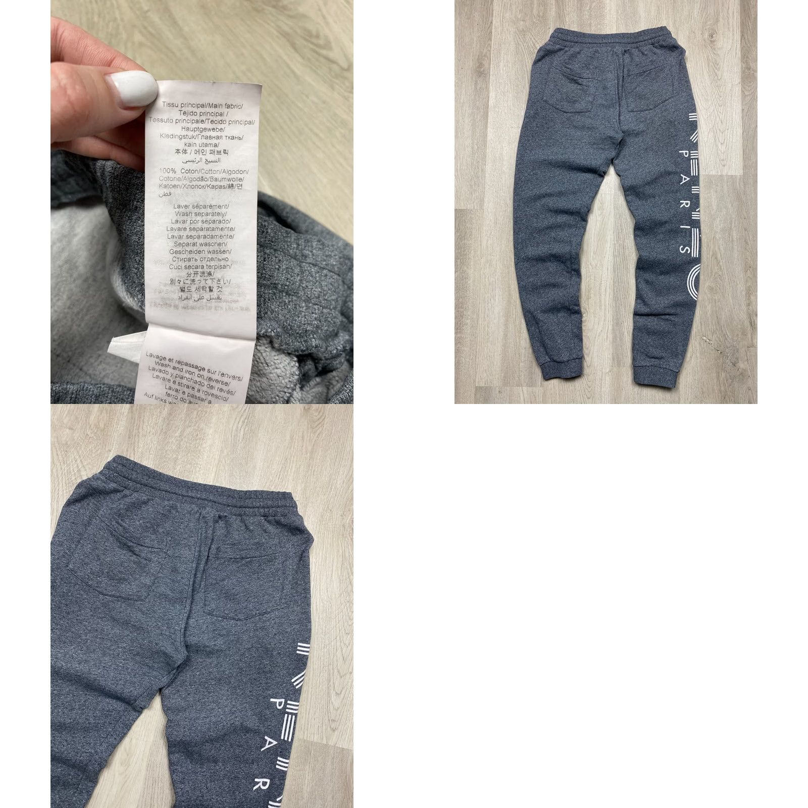 Kenzo KENZO Paris Vintage Mens Sweatpants Pants S Gray Cotton Slim Regular Size S Pants Boys Mens Size US 29 - 8 Thumbnail