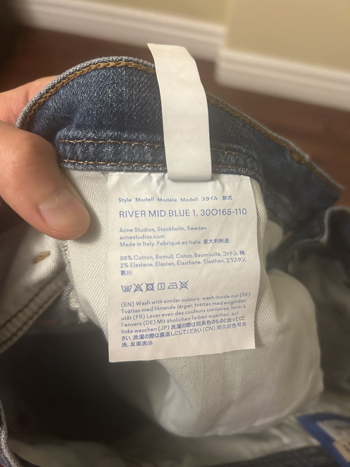Acne Studios Bla Konst River Mid Blue Size US 29 - 5 Thumbnail