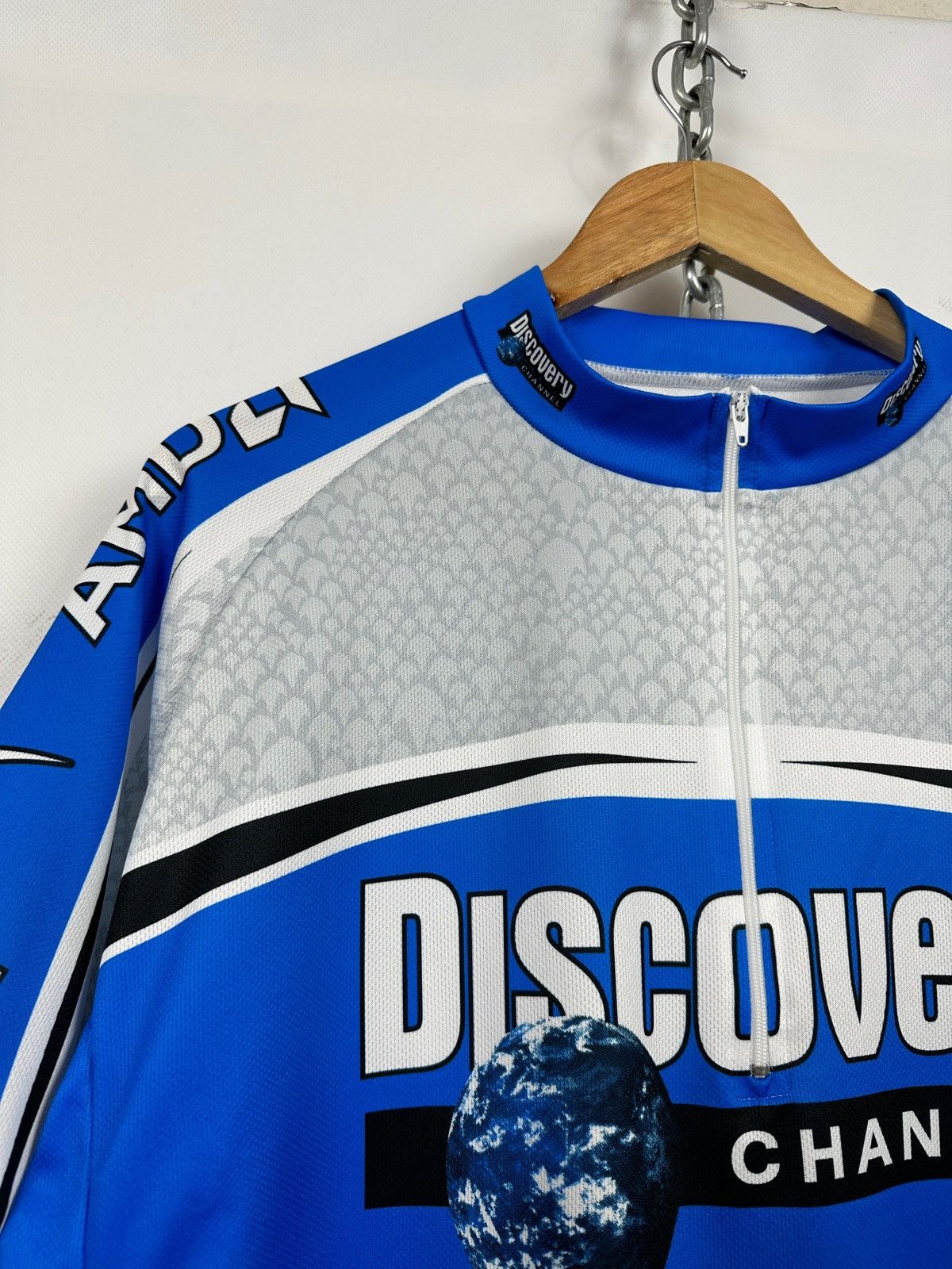 Nike 2005 Vintage Nike Discovery Channel AMD Cycling Jersey Size US XXL / EU 58 / 5 - 7 Thumbnail