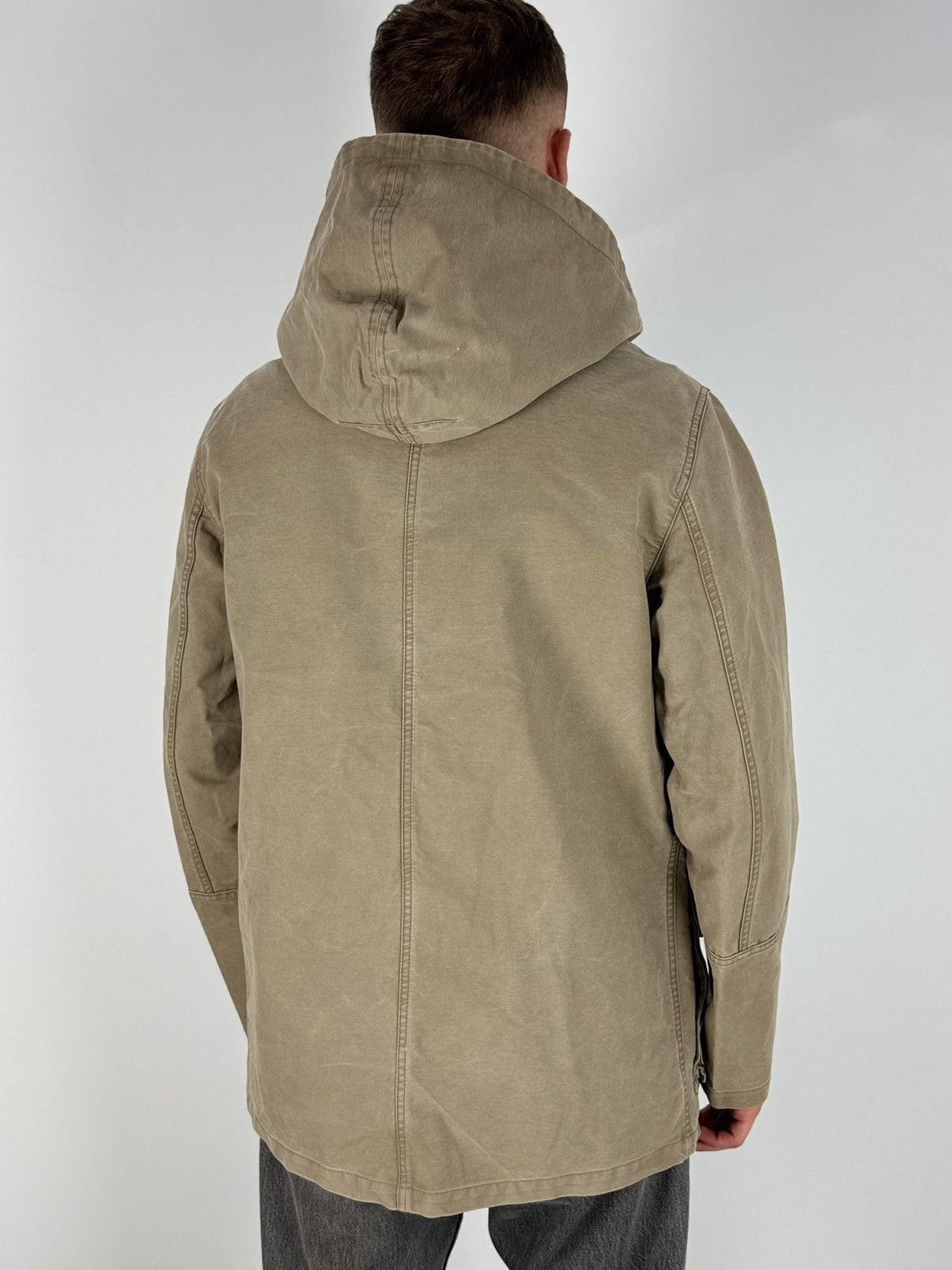 Allsaints AllSaints Bedard Washed Cotton Midi Jacket Size US M / EU 48-50 / 2 - 2 Thumbnail