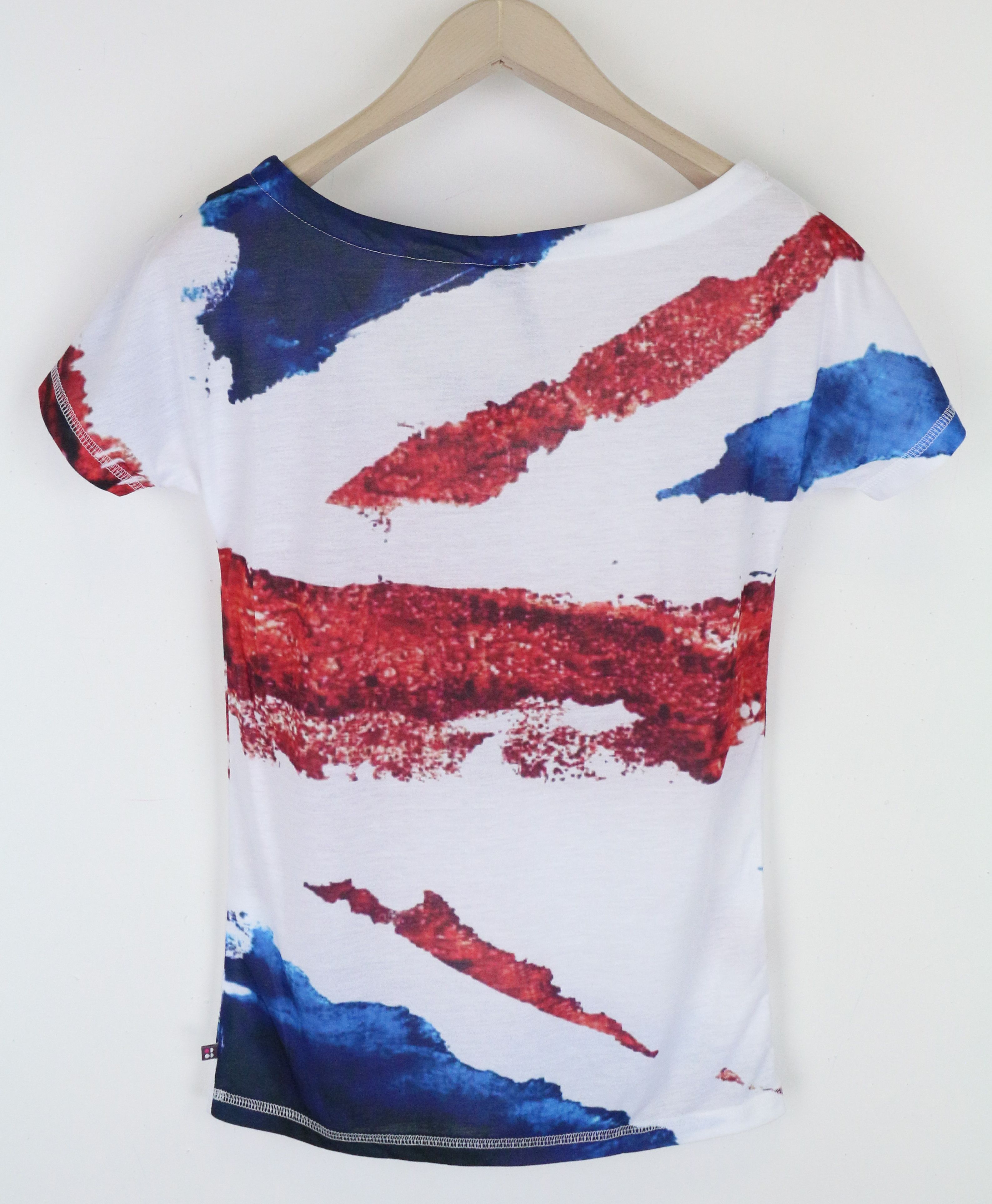 Scotch & Soda BOYFRIEND TEE XS White Printed Loose Short Sleeve 61702 Size XS / US 0-2 / IT 36-38 - 2 Thumbnail