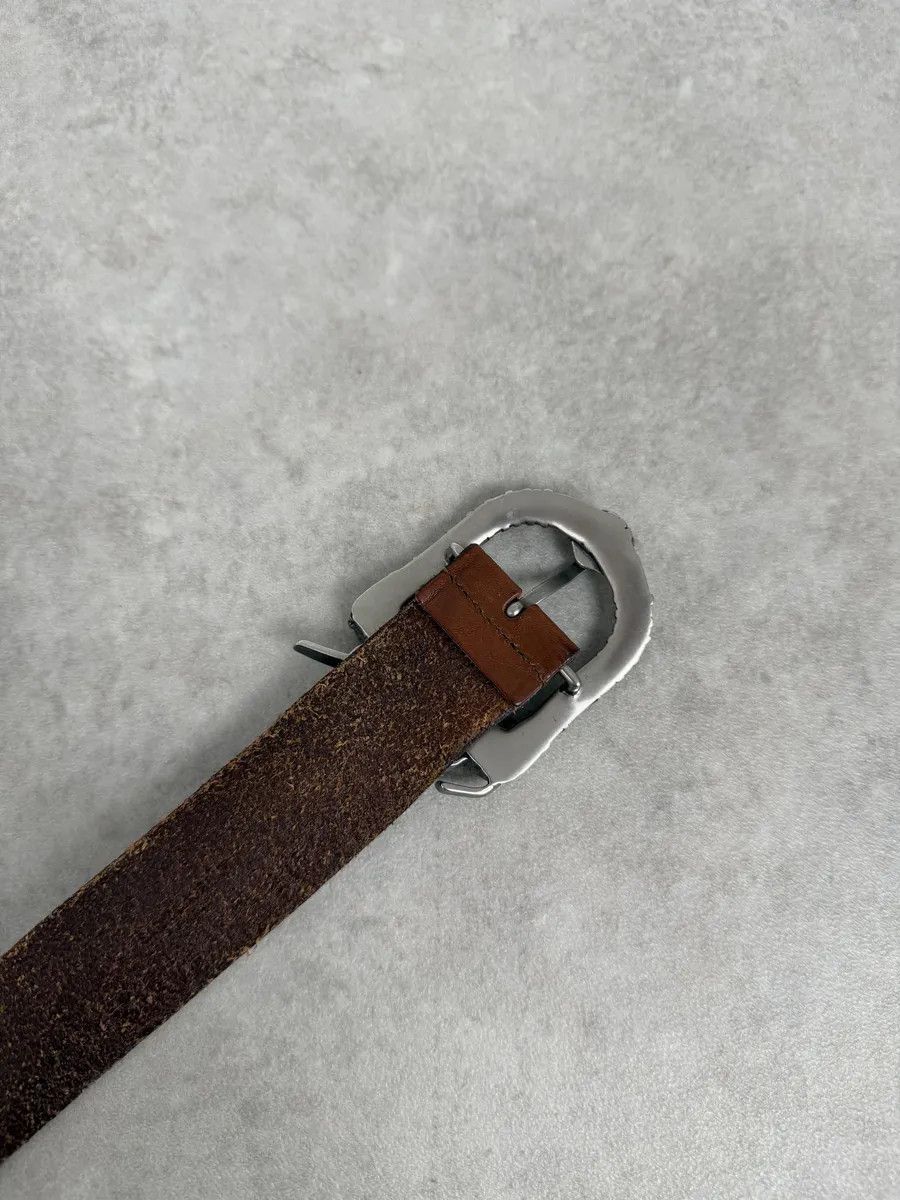Yves Saint Laurent Yves Saint Laurent Brown Signature Leather Buckle Belt Size ONE SIZE - 5 Thumbnail