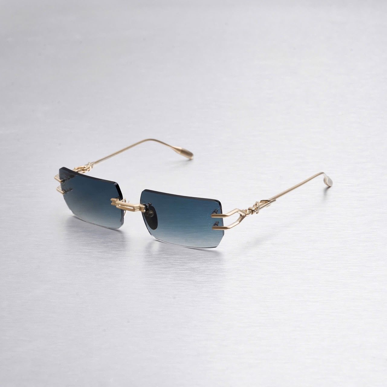 Chrome Hearts CHROME HEARTS LORDIE MATTE GOLD PLATED SUNGLASSES Size ONE SIZE - 1 Thumbnail