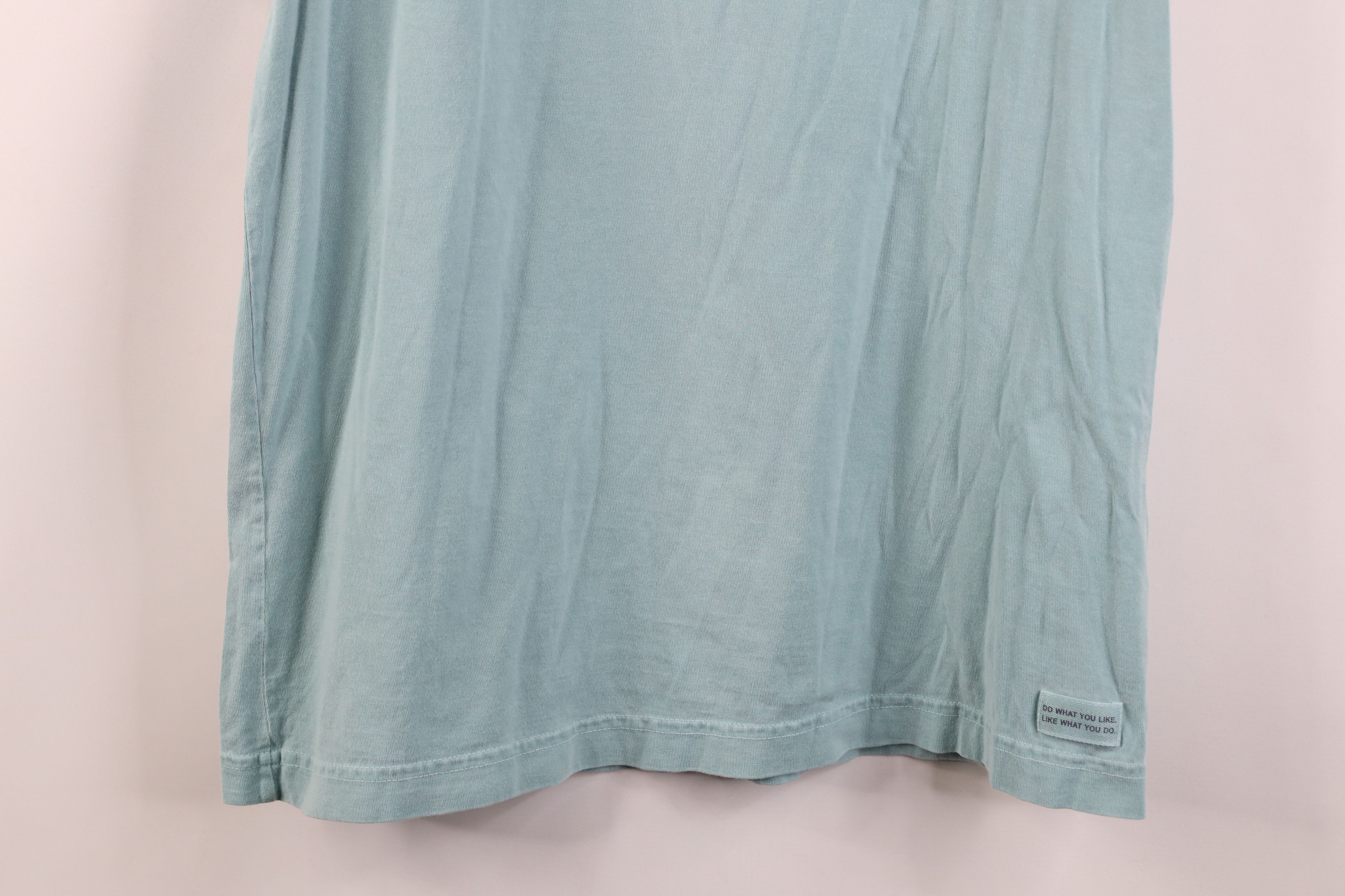 Life is Good Life Is Good Spell Out Cycling Bicycle T-Shirt Teal Cotton Size M / US 6-8 / IT 42-44 - 3 Thumbnail