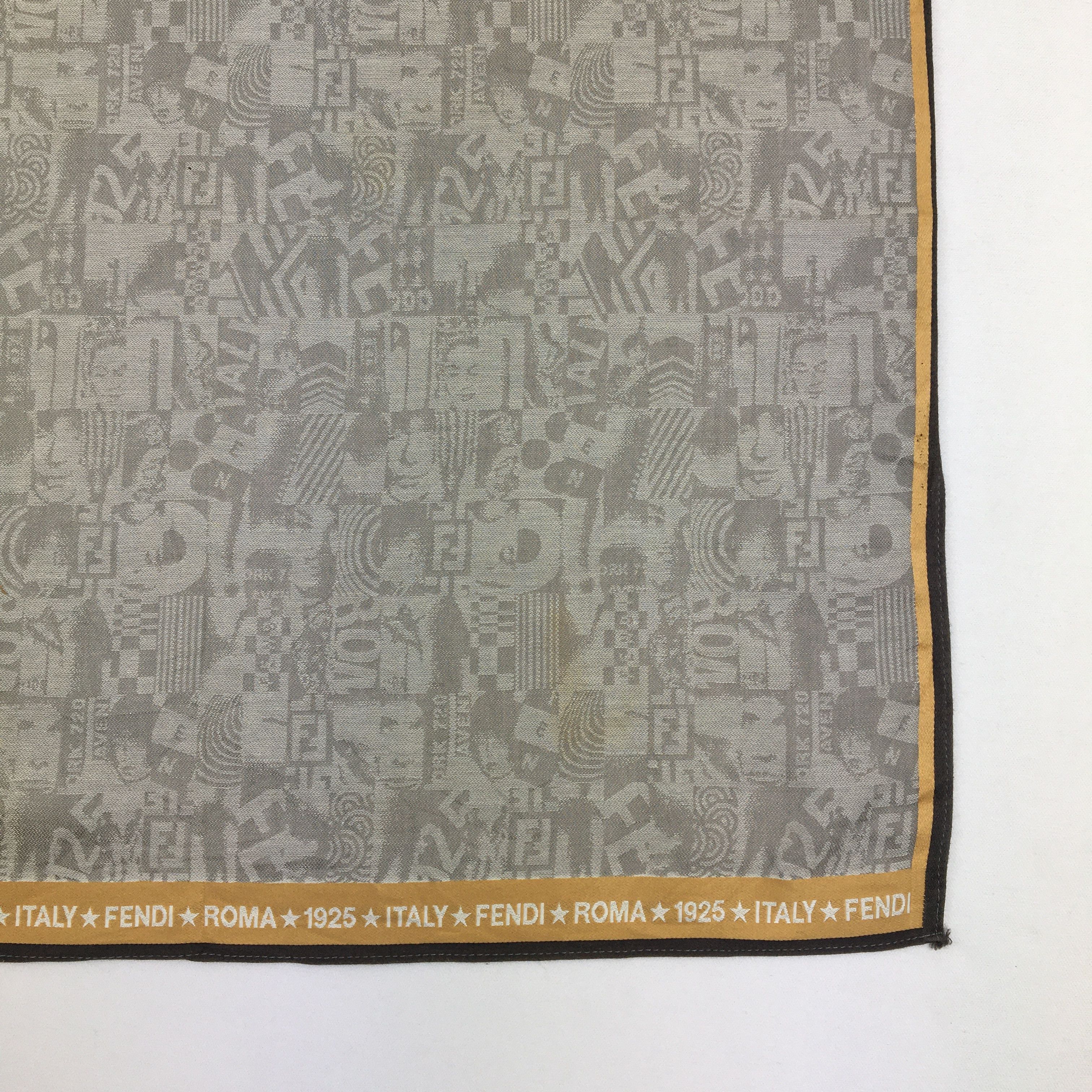 Japanese Brand Vintage Fendi Handkerchief Neckerchief Bandana Size ONE SIZE - 3 Thumbnail