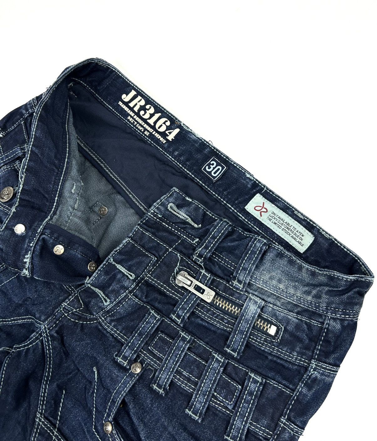 Japanese Brand J RAG Japanese Navy Multi-Pocket Denim Pants Limited Edition Size US 30 / EU 46 - 8 Thumbnail