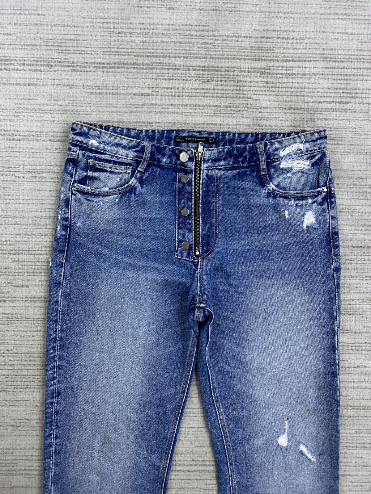 Zara Vintage Trafaluc By Zara Rare Design Denim Jeans Size US 34 / EU 50 - 7 Thumbnail