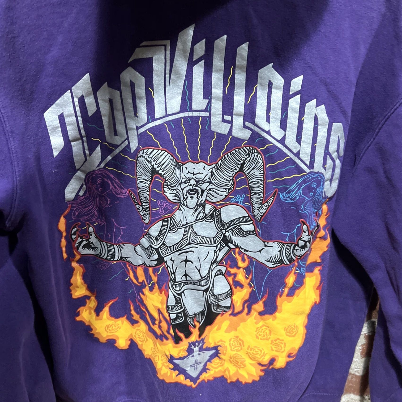 Equipment LRG Top Purple Zip Up Hoodie Mens Large Villians Devil Graphic Crew Neck Comics - 100% cotton Size US L / EU 52-54 / 3 - 4 Thumbnail