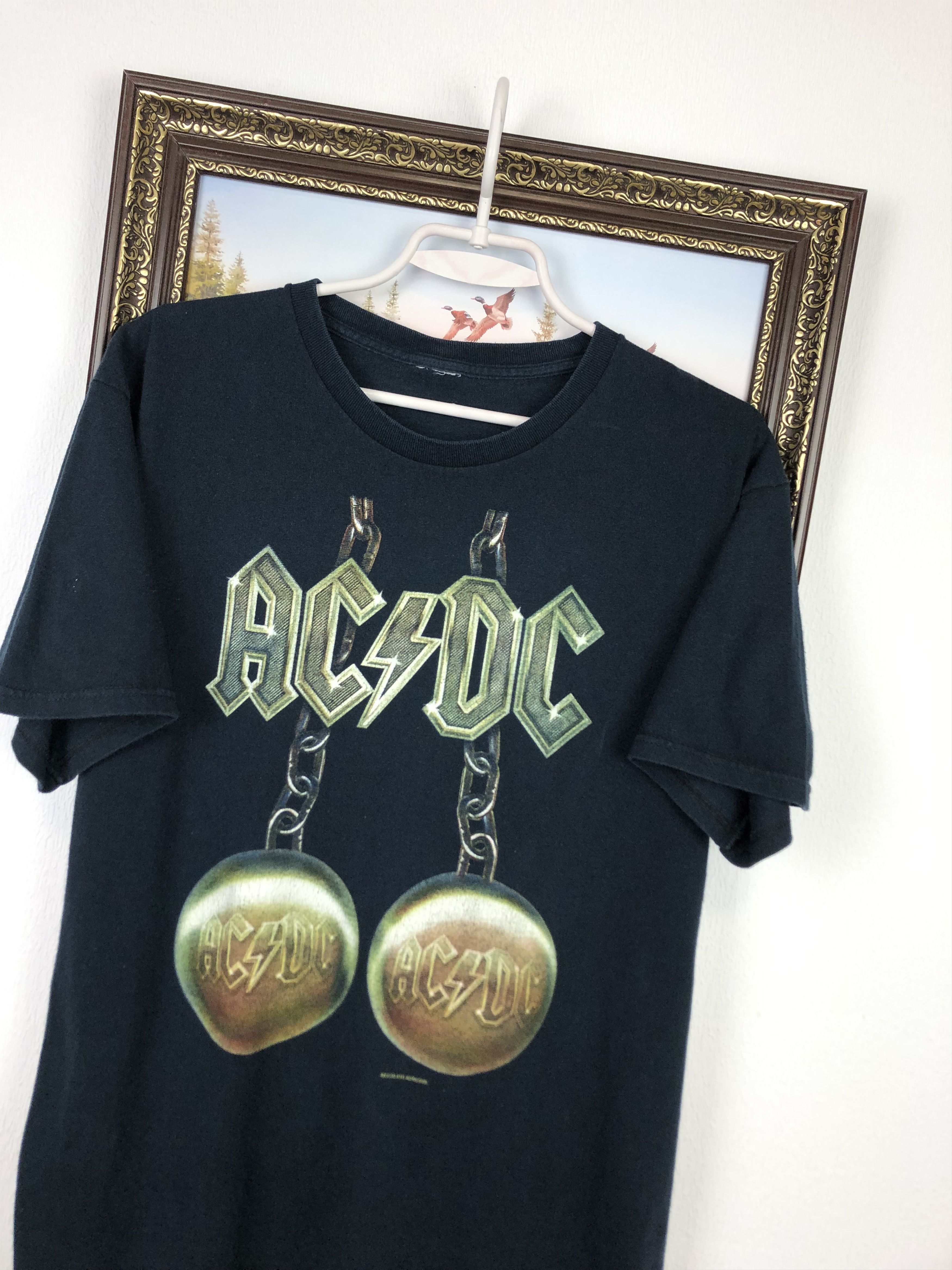 Vintage Vintage AC/DC Big Balls Band Graphic Tee Over Print Shirt Size US M / EU 48-50 / 2 - 3 Thumbnail
