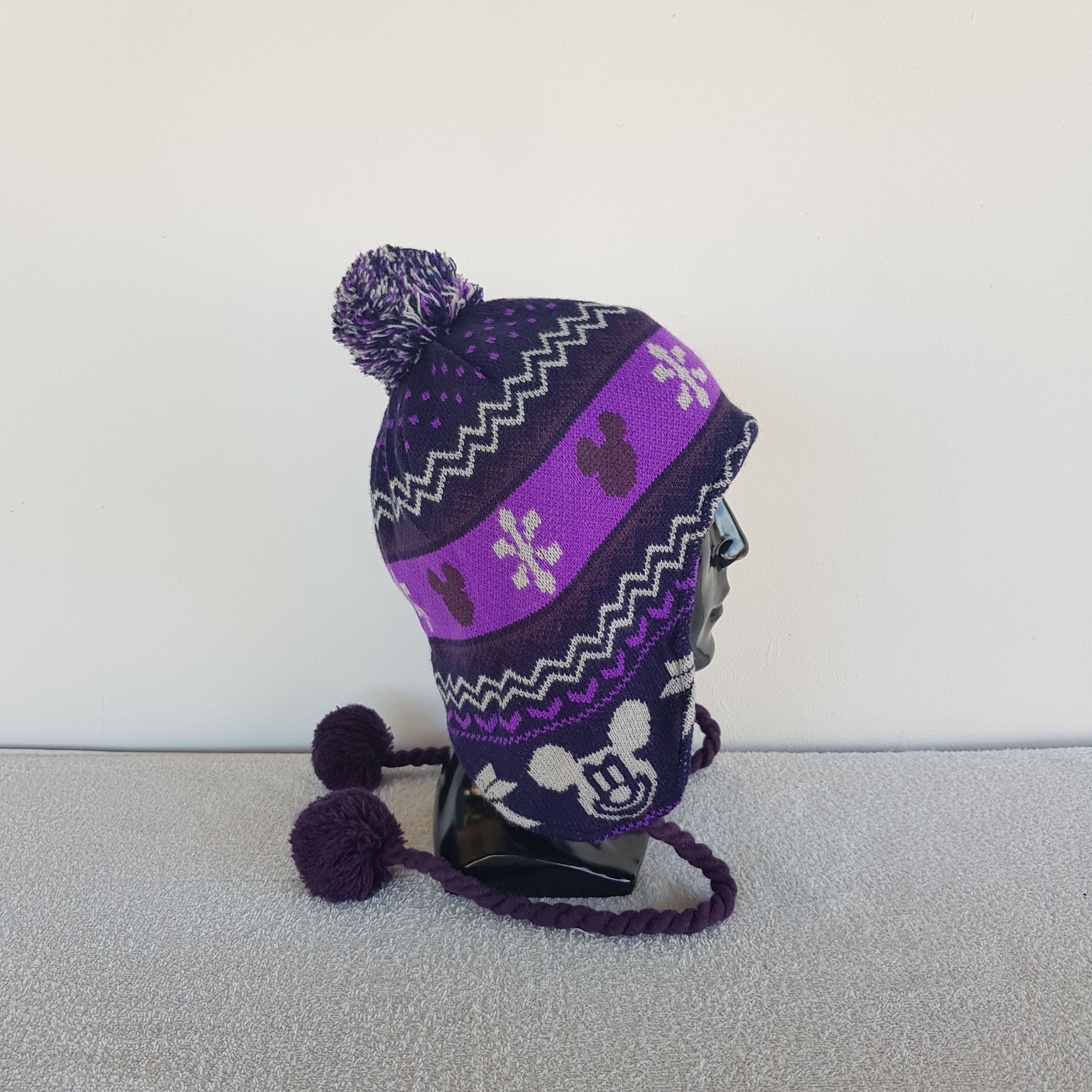 Mickey Mouse Vintage Mickey Mouse Earflap Beanie Snow Caps Hats. Size ONE SIZE - 3 Thumbnail