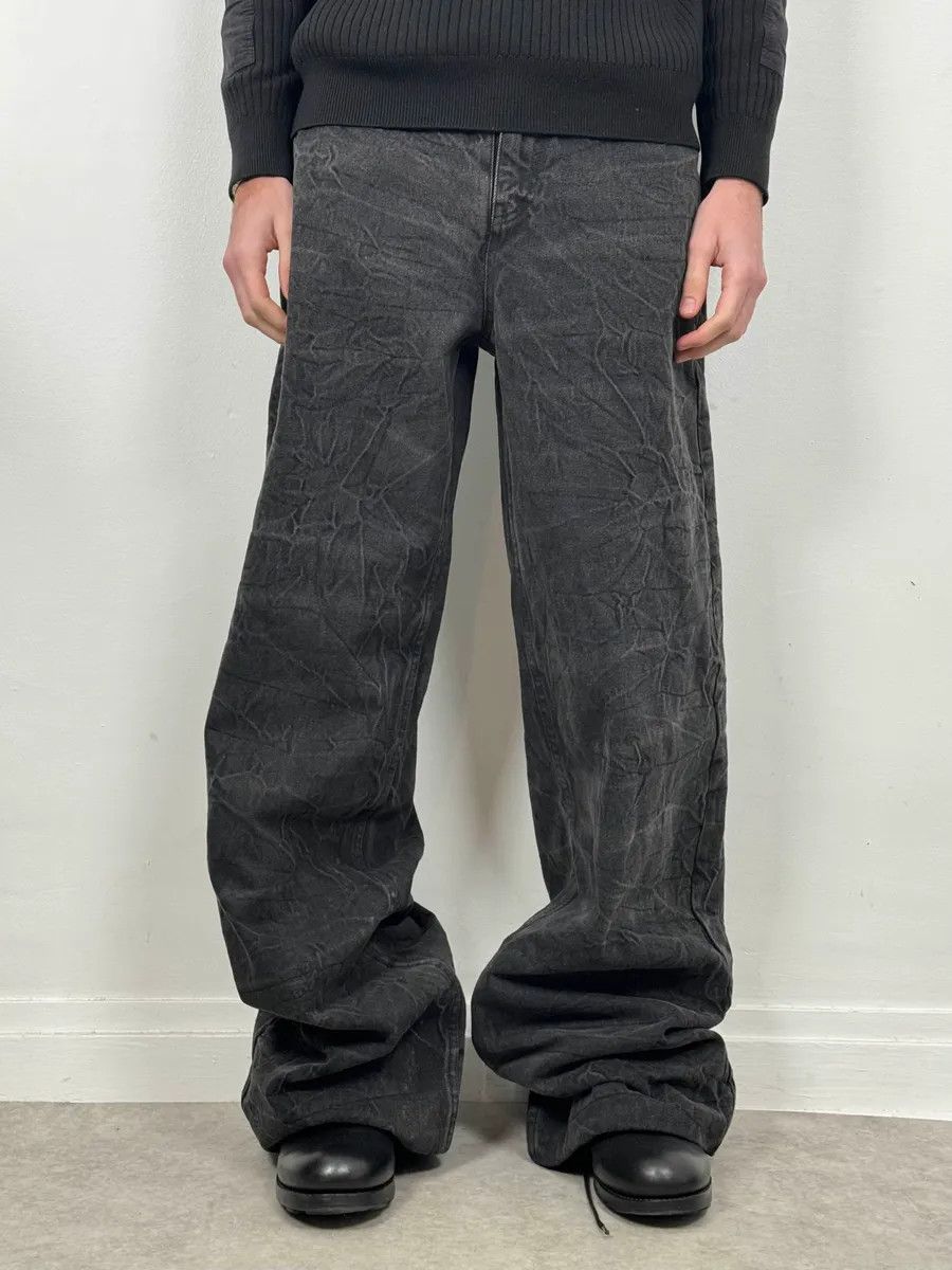Maison Margiela AW2023 Maison Margiela Grey Extra Large Faded Denim Jeans Size US 30 / EU 46 - 1 Thumbnail