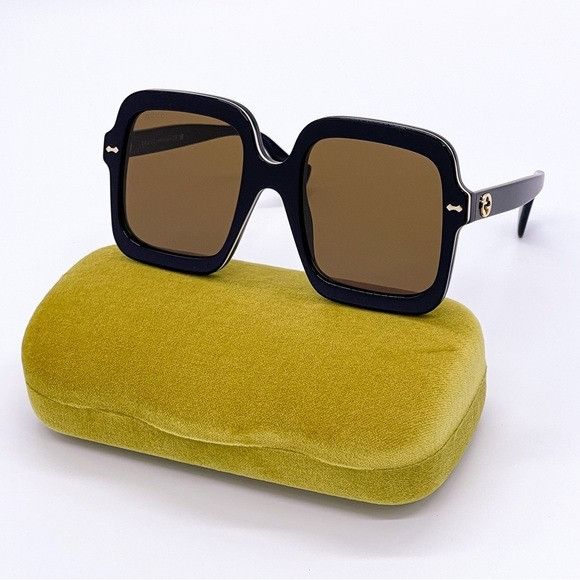 Gucci NEW GUCCI GG1241S 001 SQUARE OVERSIZED WOMEN SUNGLASSES GUCC Size ONE SIZE - 2 Thumbnail