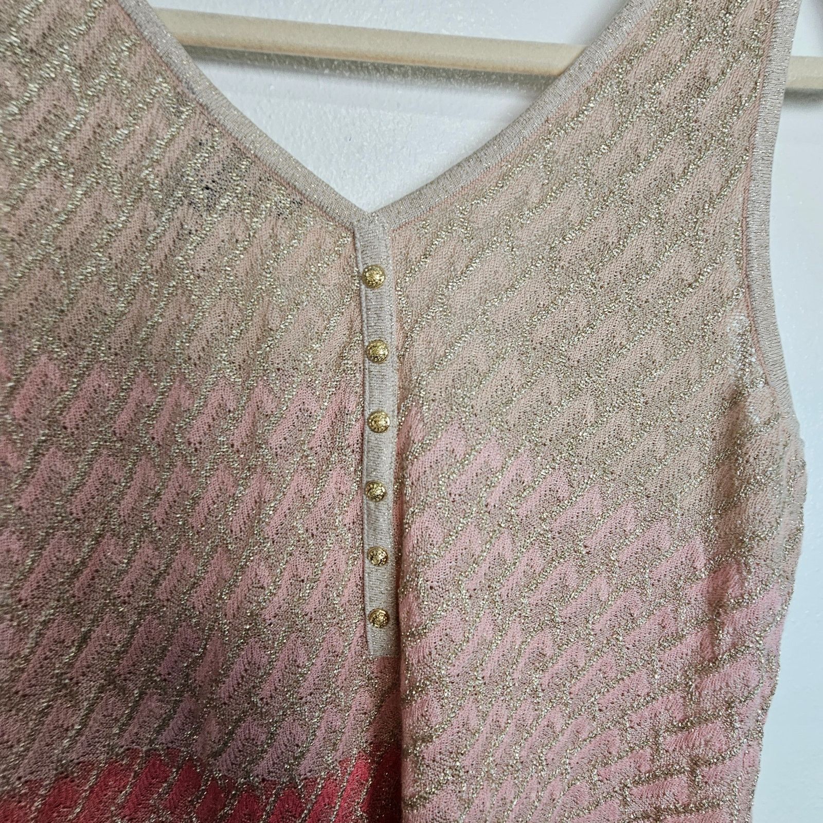 White House Black Market White House Black Market Blouse Tank Top Sweater S Pink Size S / US 4 / IT 40 - 8 Thumbnail