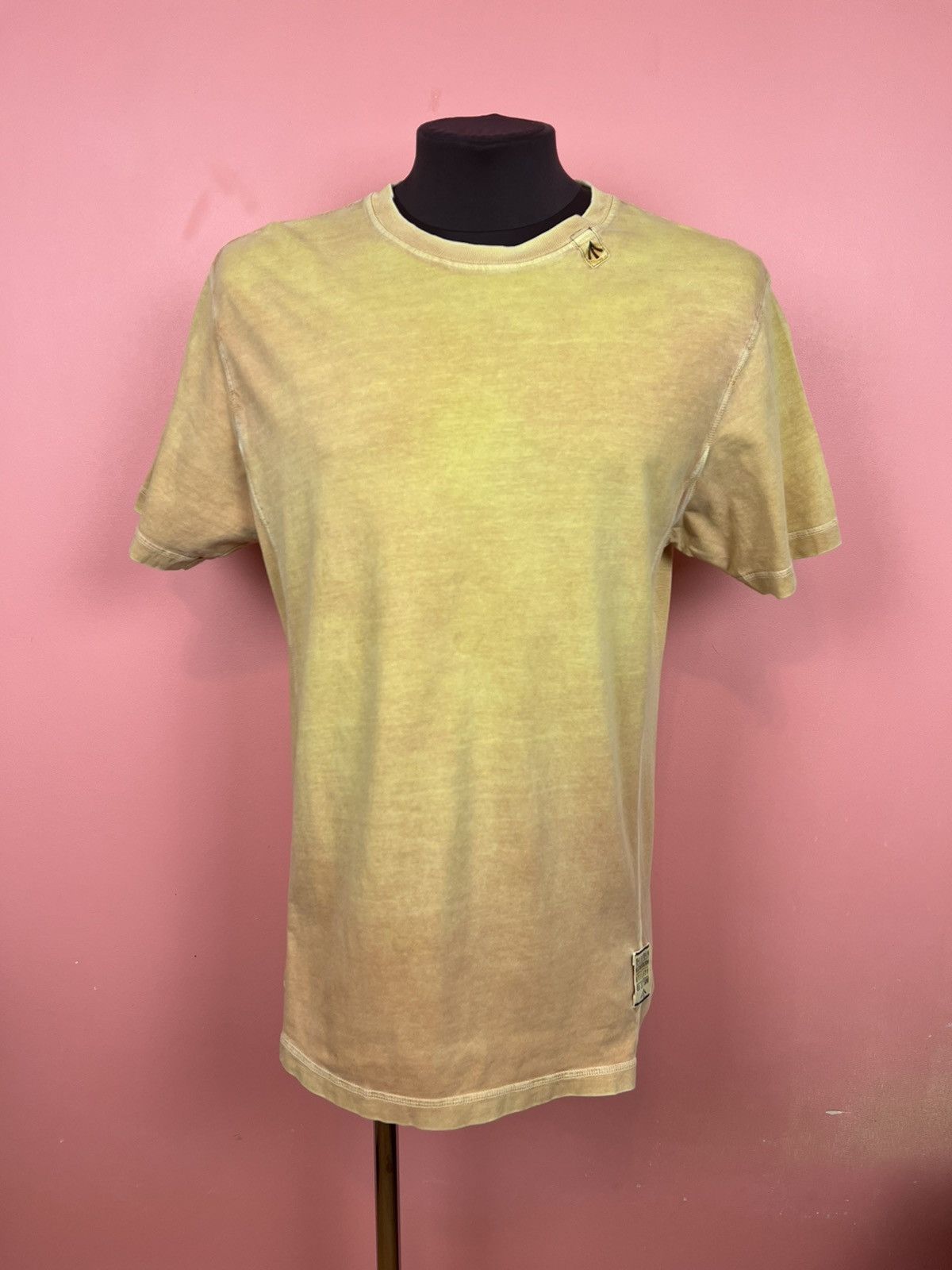 Nigel Cabourn tee designers utility casual orange yellow