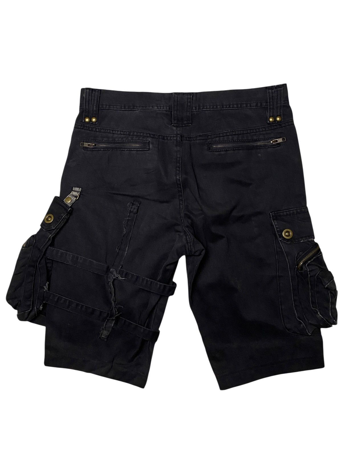 14th Addiction 2000's In The Attic Grunge 3D Gasmask Shorts Size US 29 - 12 Thumbnail