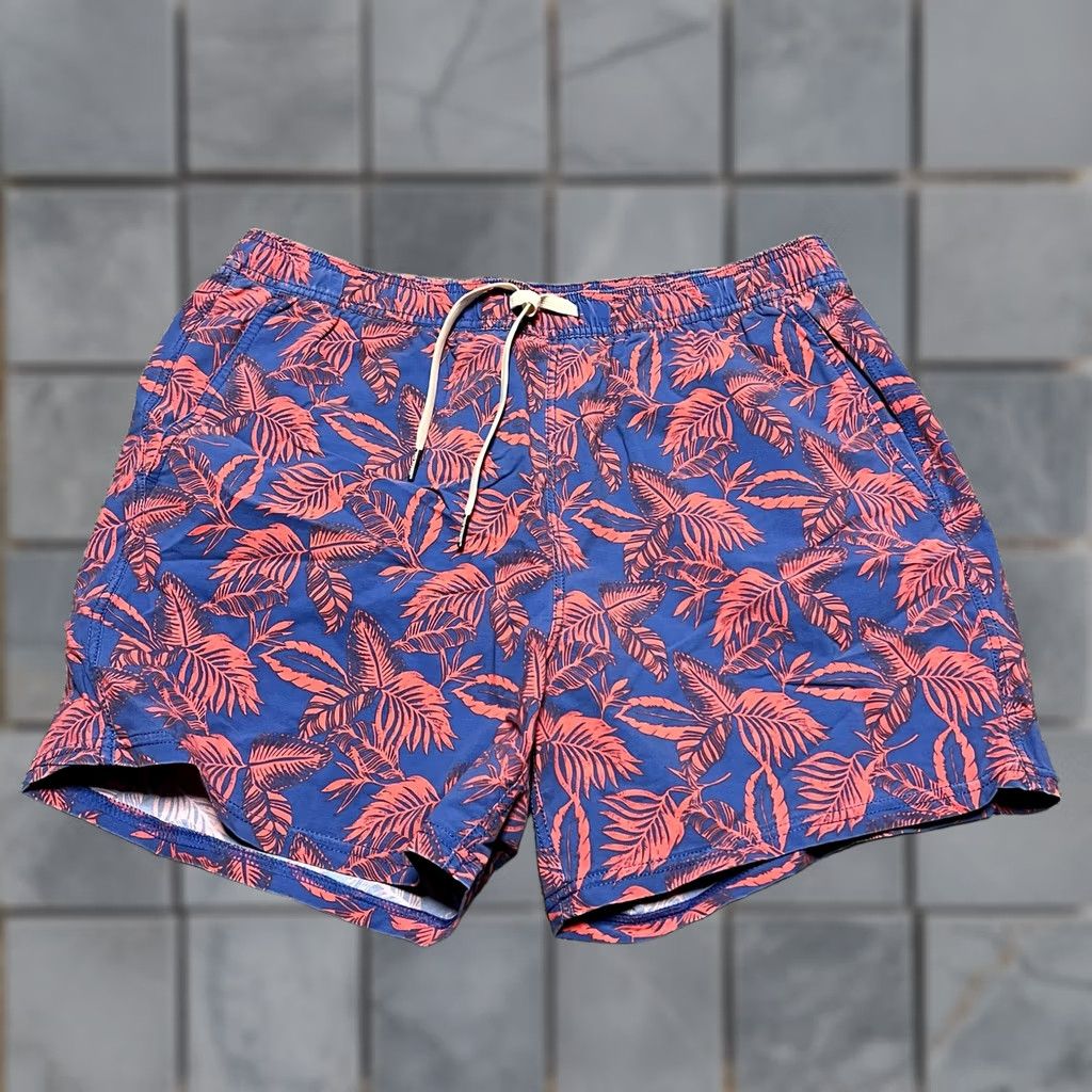 Vintage Fair Harbor Shorts Mens XL Lined Hybrid Stretch Pink Blue Floral Shorts Size US 36 / EU 52 - 1 Thumbnail