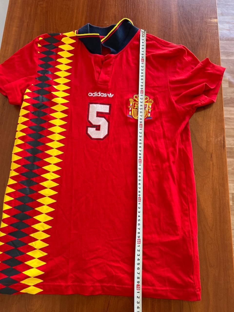 Adidas 1996 SPAIN TEAM OFFICIAL RETRO HONE SOCCER FOOTBALL JERSEY M Size US M / EU 48-50 / 2 - 14 Thumbnail