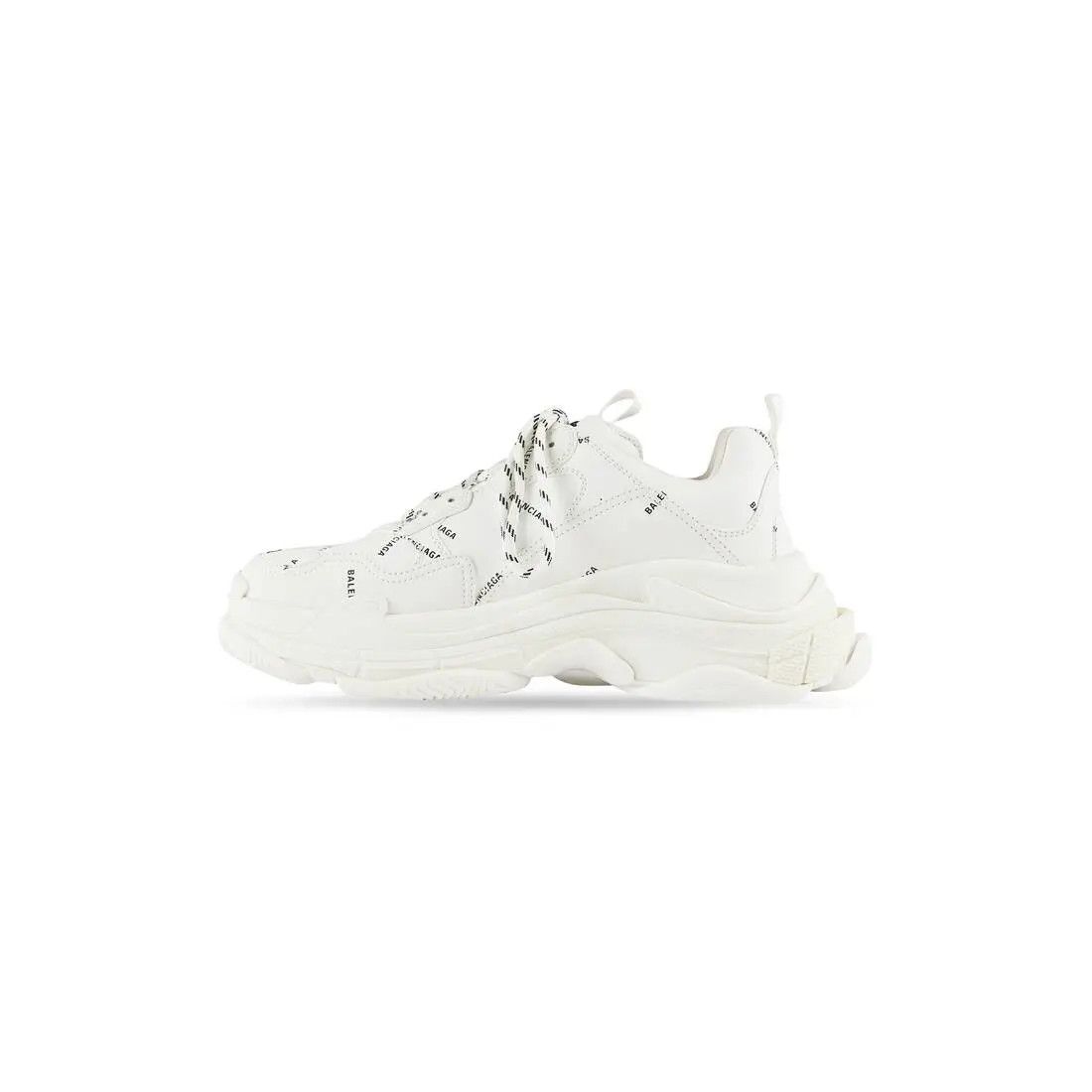 Balenciaga o1mt1gz0225 Triple S Sneakers Allover Logo in White Size US 13 / EU 46 - 3 Thumbnail