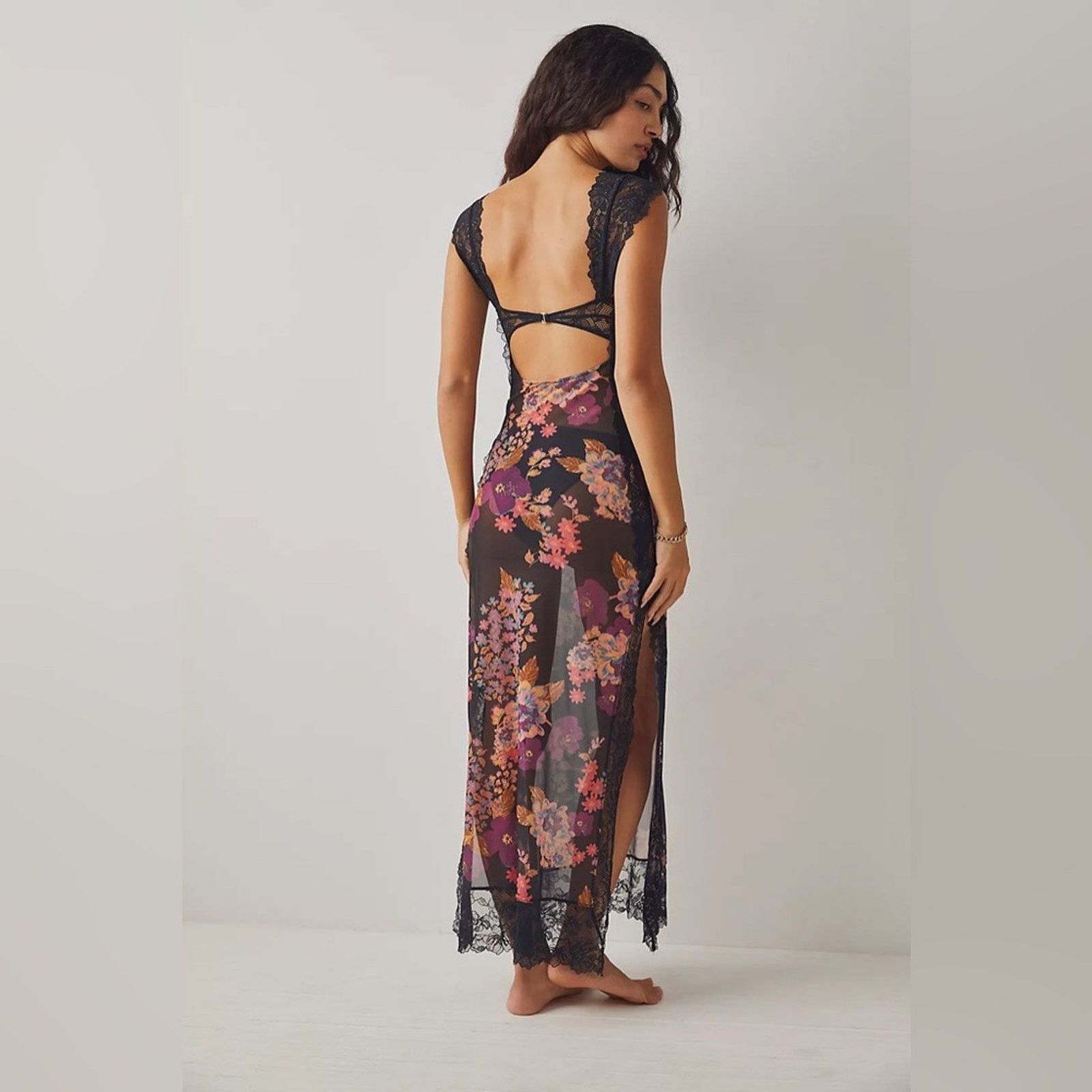 Free People 🎉LAST CHANCE🎉Free People Suddenly Fine Maxi Slip Black Size S / US 4 / IT 40 - 3 Thumbnail