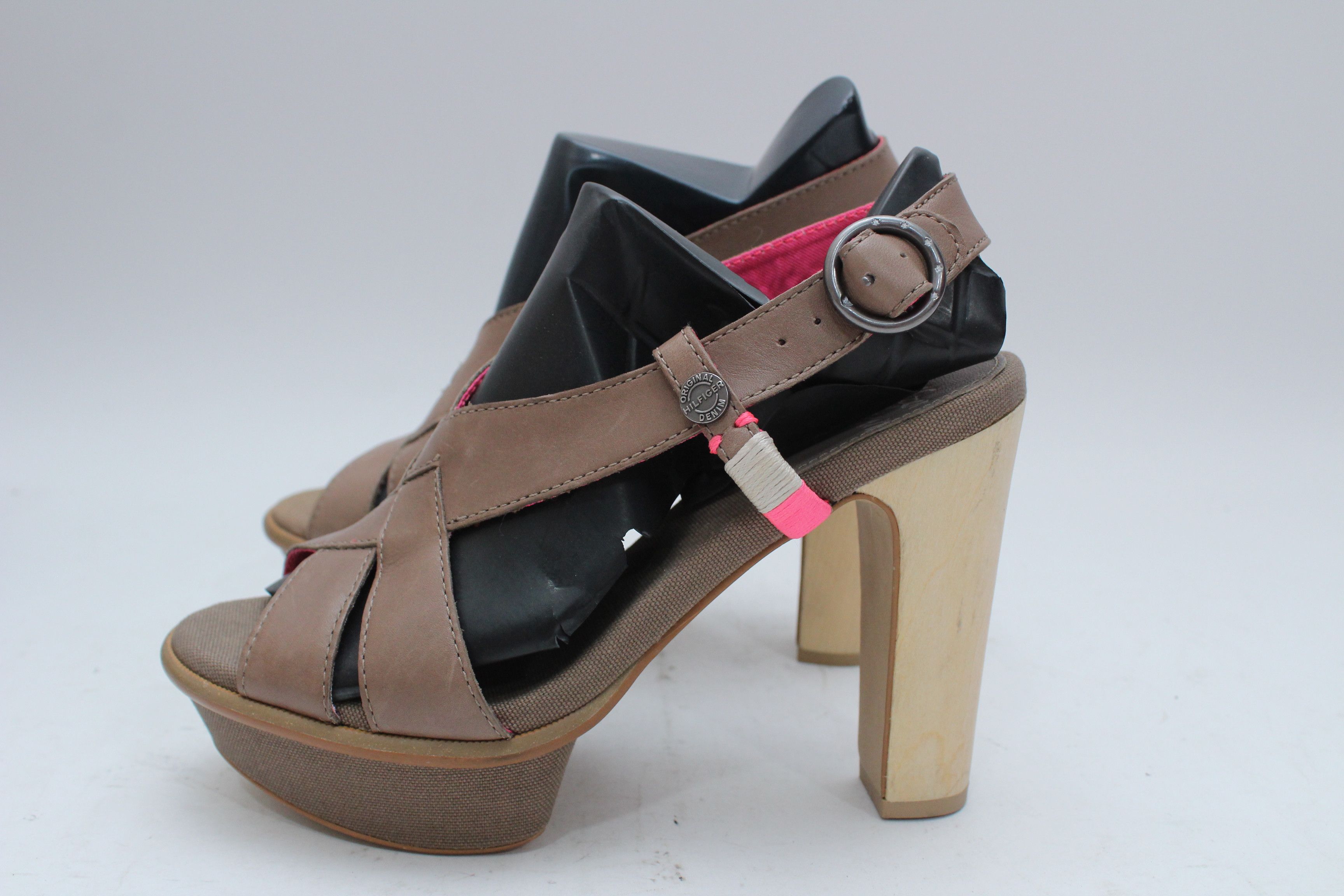 image of Tommy Hilfiger Sandals Hells Size 37 Authentic Vintage, Women's