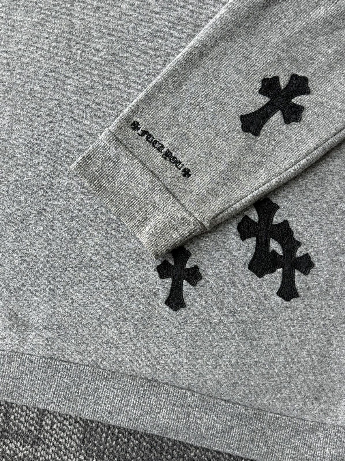 Chrome Hearts Chrome Hearts Y NOT leather Cross Patch Sweater Size US XL / EU 56 / 4 - 6 Thumbnail