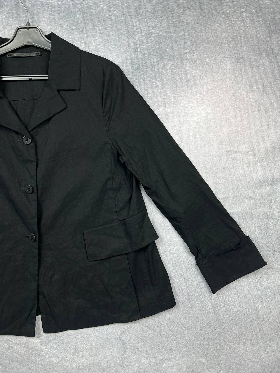Annette Gortz × Designer annette gortz linen black blazer jacket size 40 Size M / US 6-8 / IT 42-44 - 3 Thumbnail