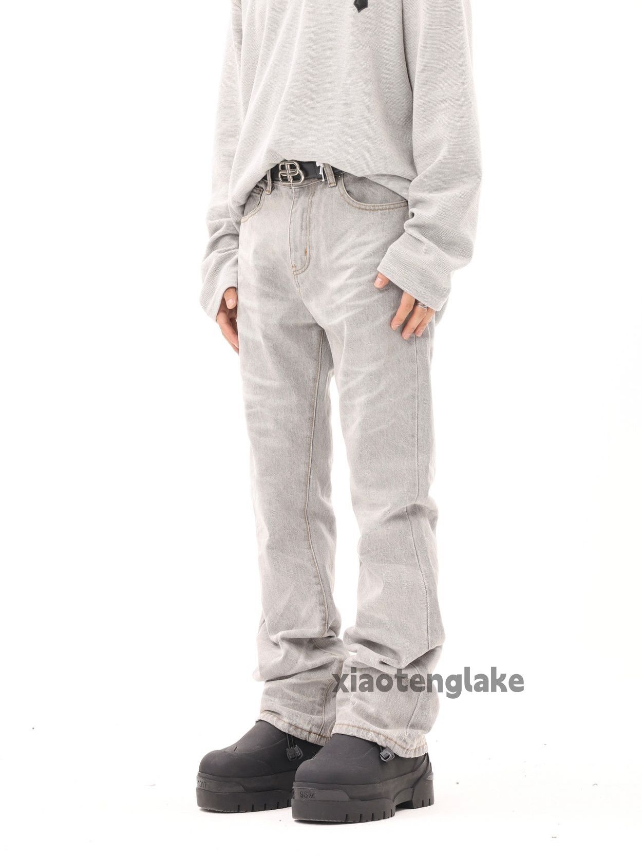 Designer × Japanese Brand × Vintage distressed faded grunge flared jeans Size US 28 / EU 44 - 1 Thumbnail
