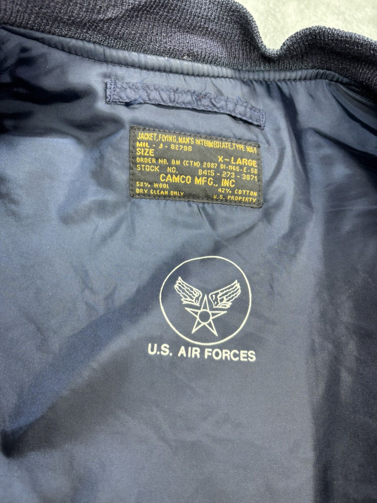 Vintage Vintage MA- 1 Flight Jacket Camco MFG. J0108 Size US XL / EU 56 / 4 - 10 Thumbnail