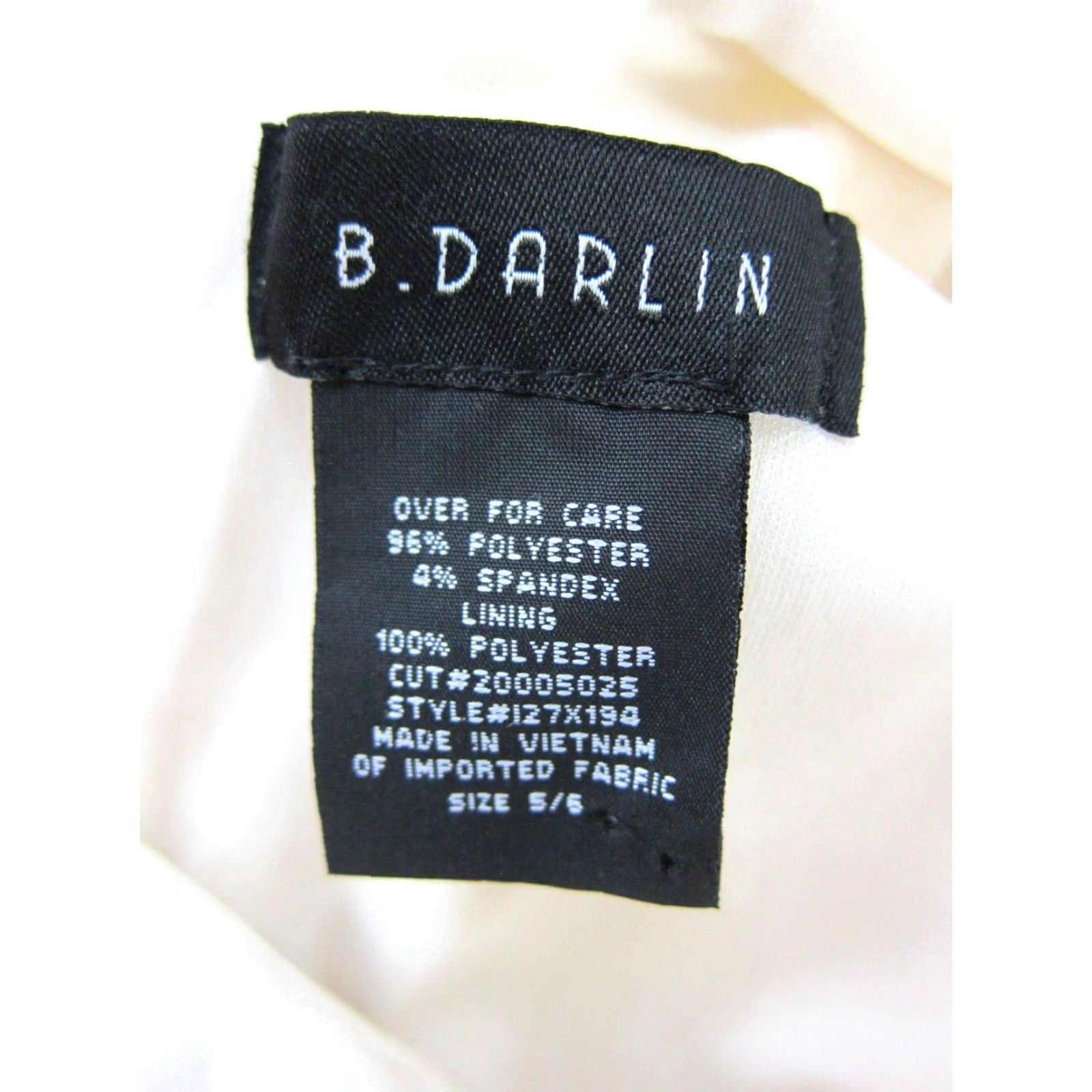 Vintage B. Darlin Ivory Silky Satin Ruffle One Shoulder Prom Cocktail Party Dress 5/6 Size S / US 4 / IT 40 - 3 Thumbnail