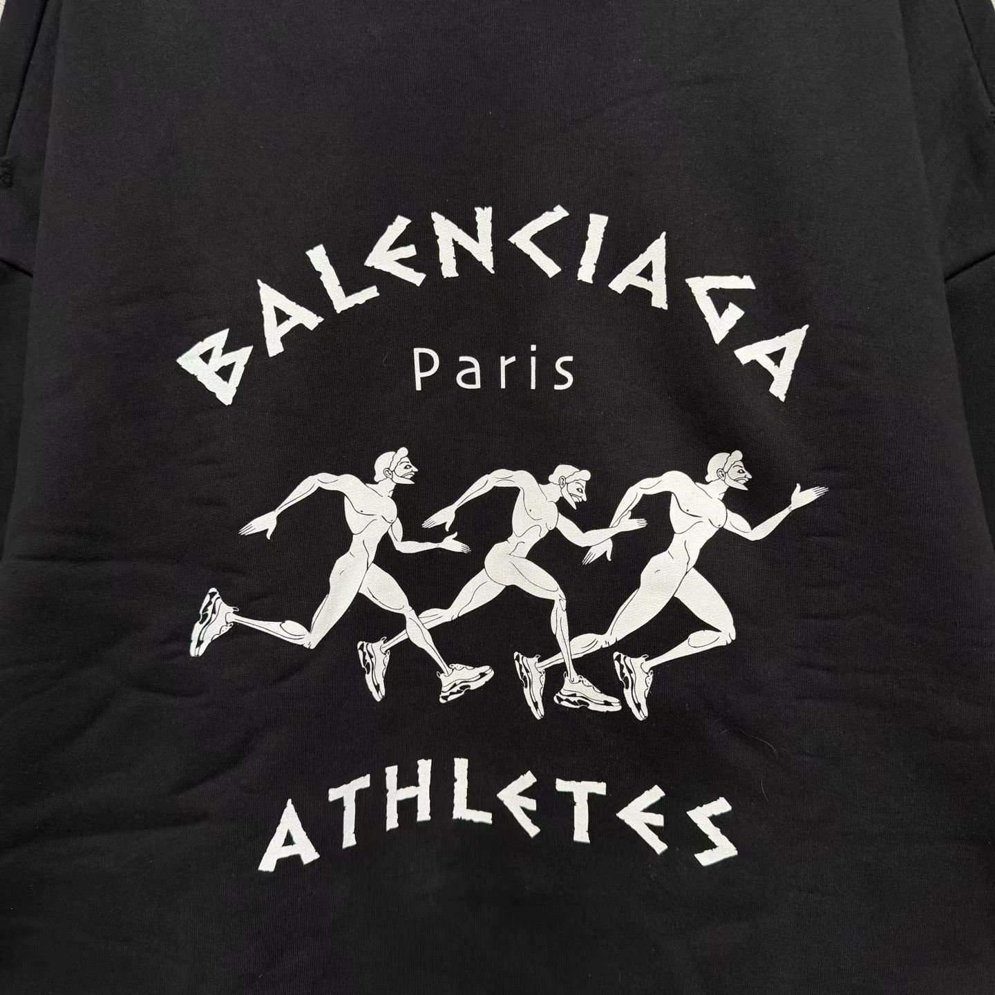 Balenciaga Balenciaga 21SS Marathon Print Distressed CrewneckSweatshirt Size US S / EU 44-46 / 1 - 3 Thumbnail