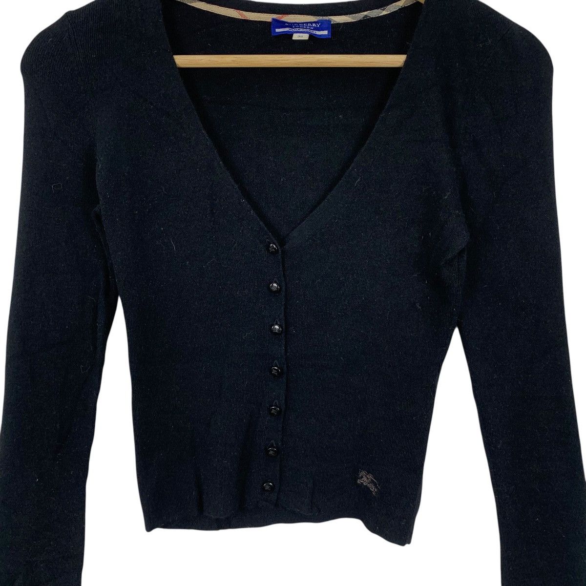 Burberry Vintage BURBERRY LONDON BLUE LABEL Knitwear Cardigan Tee Size XXS / US 00 / IT 34 - 5 Thumbnail