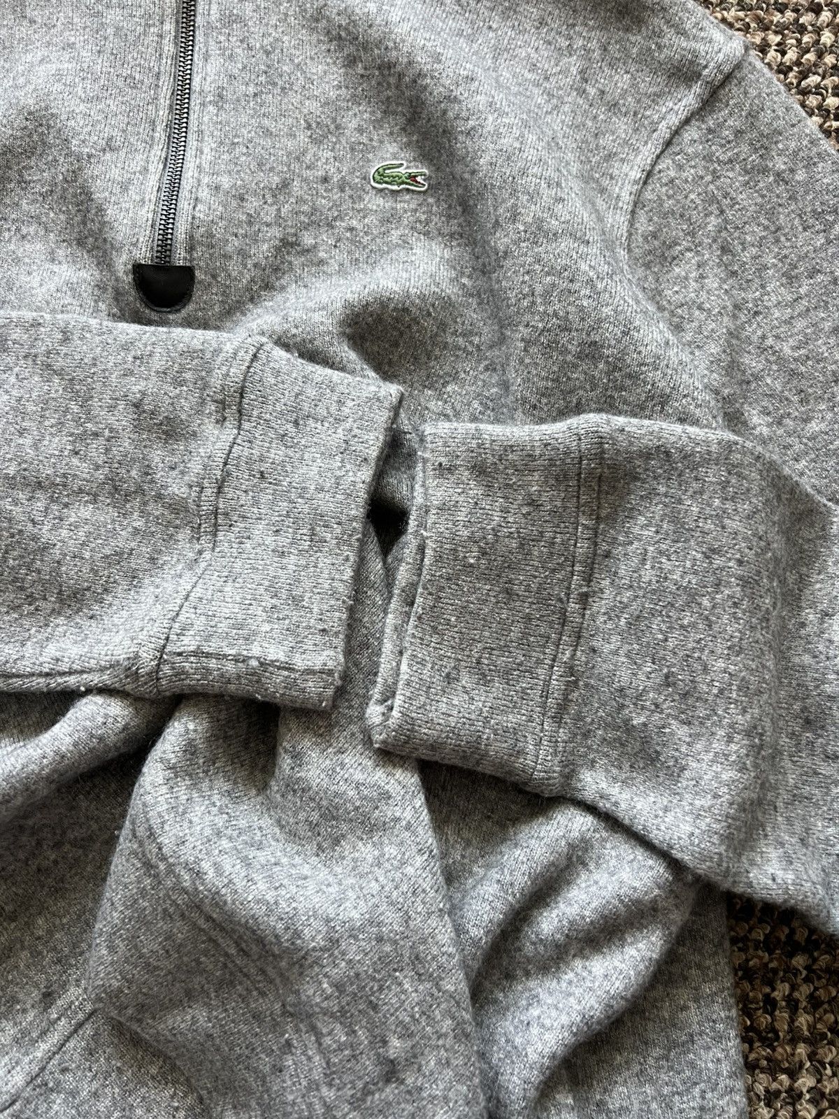Lacoste Lacoste Jumper 1/4 Zip Sweater Pullover Grey Casual classic Size US XXL / EU 58 / 5 - 9 Thumbnail