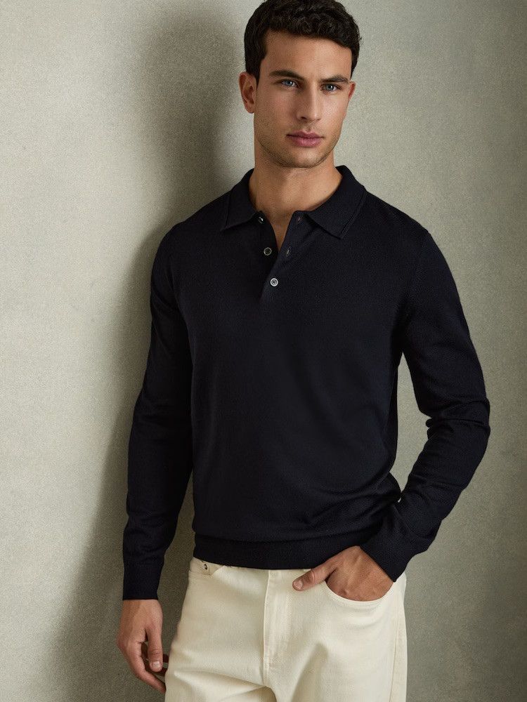 Reiss Trafford Merino Wool Polo Size US S / EU 44-46 / 1 - 1 Thumbnail