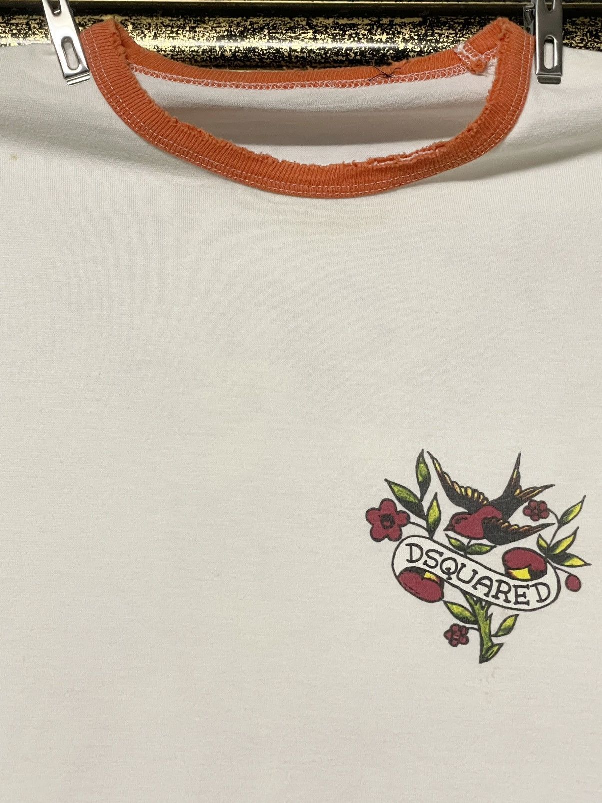 Dsquared2 Vintage Designer Dsquared Hula Dancers Aloha Hawai Tshirt Size US XS / EU 42 / 0 - 8 Thumbnail