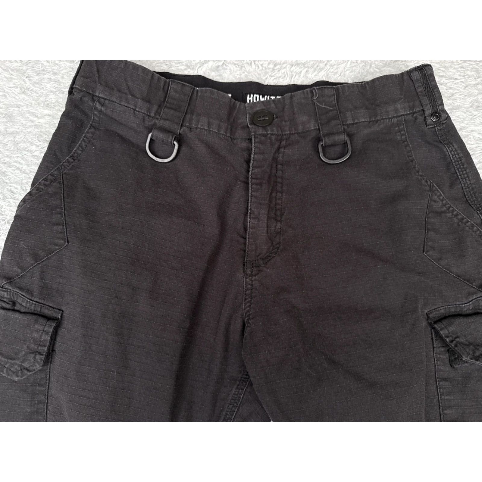 Vintage Howitzer Patriot Tactical Pants Mens 31x34 Black Cargo Ripstop Utility LEO EMT Pants Regular Black Mens Cargo Pants Size US 31 - 4 Thumbnail