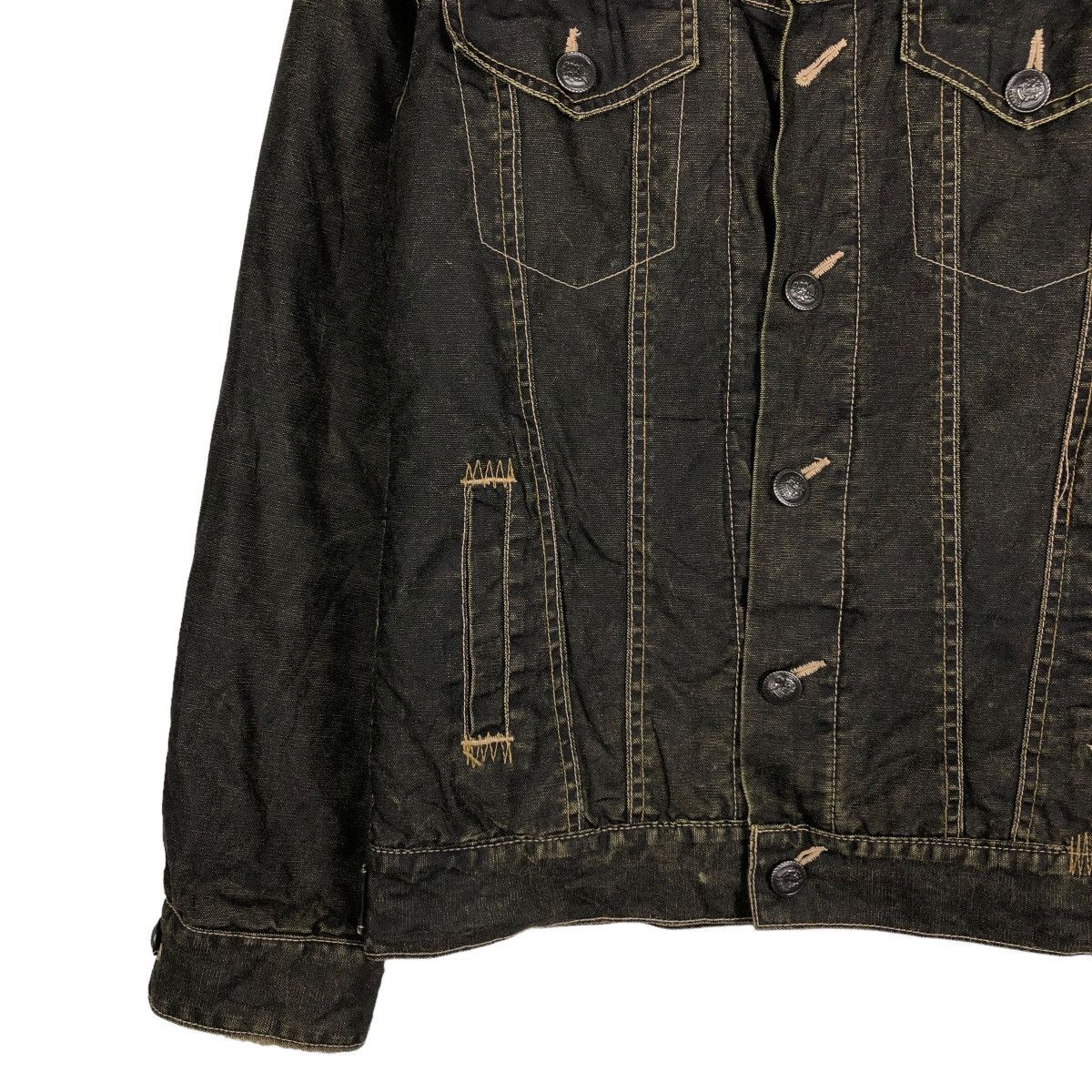 Japanese Brand 🔥VINTAGE BIKER JACKET TRUCKER MINK FUR LINING ISSEY MIYAKE Size US S / EU 44-46 / 1 - 6 Thumbnail