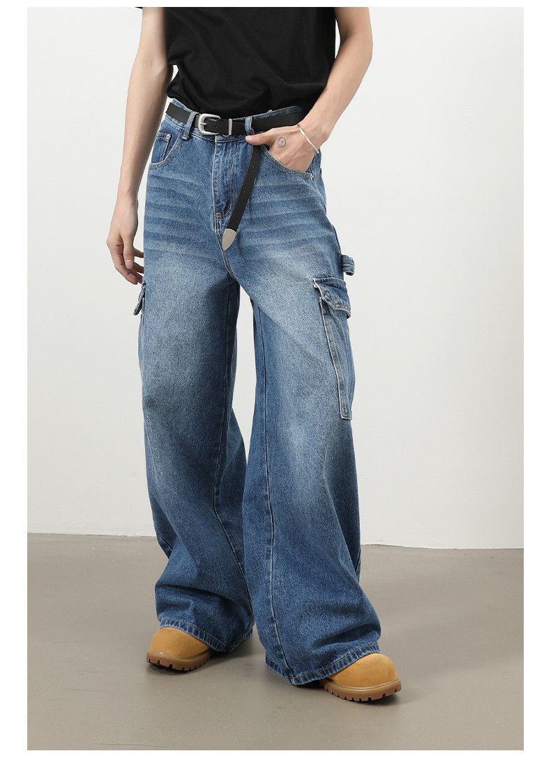 Japanese Brand American washed retro loose casual workwear jeans Size US 32 / EU 48 - 2 Thumbnail