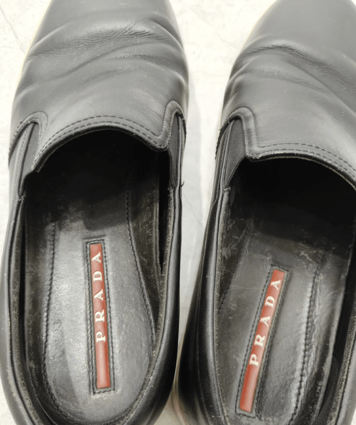 Prada PRADA Men's Black Leather Casual Shoes K29 Size US 9 / EU 42 - 4 Thumbnail