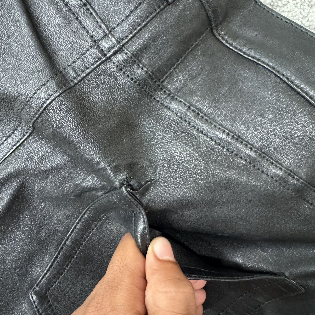 Saint Laurent Paris Saint Laurent FW13 leather D02s Size US 31 - 5 Thumbnail
