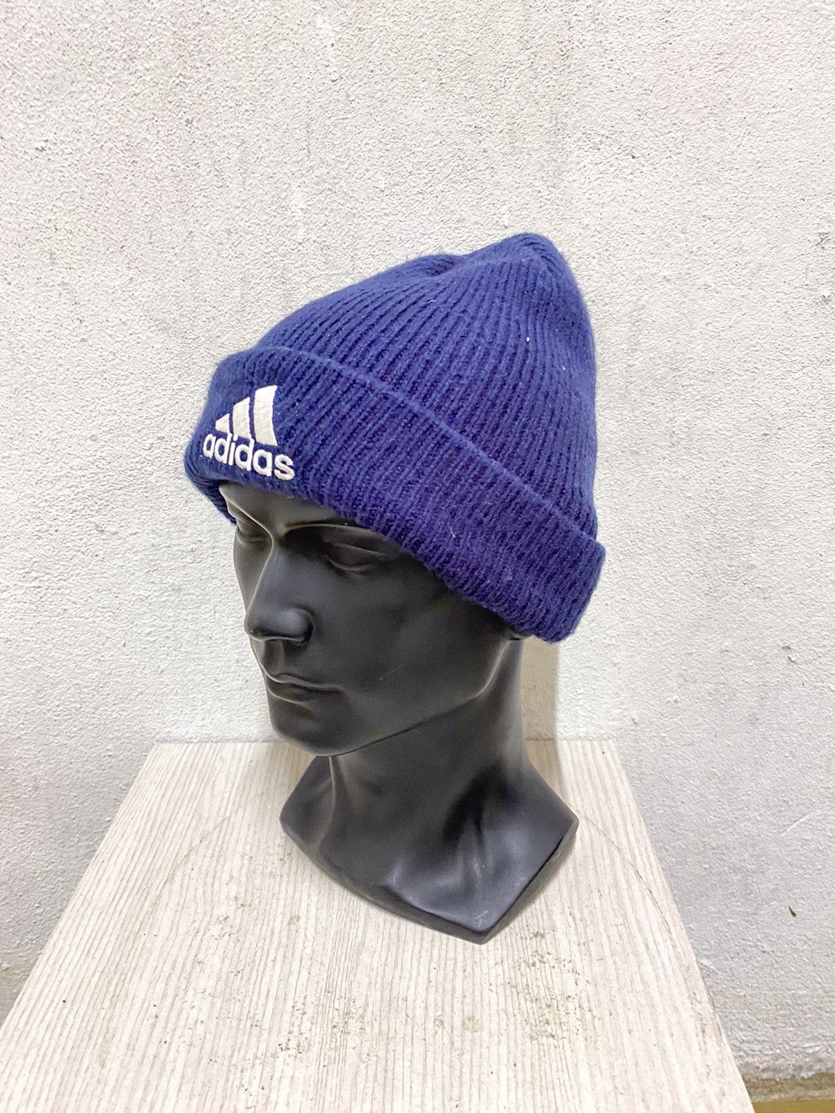Adidas × Vintage Vintage Adidas Small Logo Beanie Hat Size ONE SIZE - 3 Thumbnail