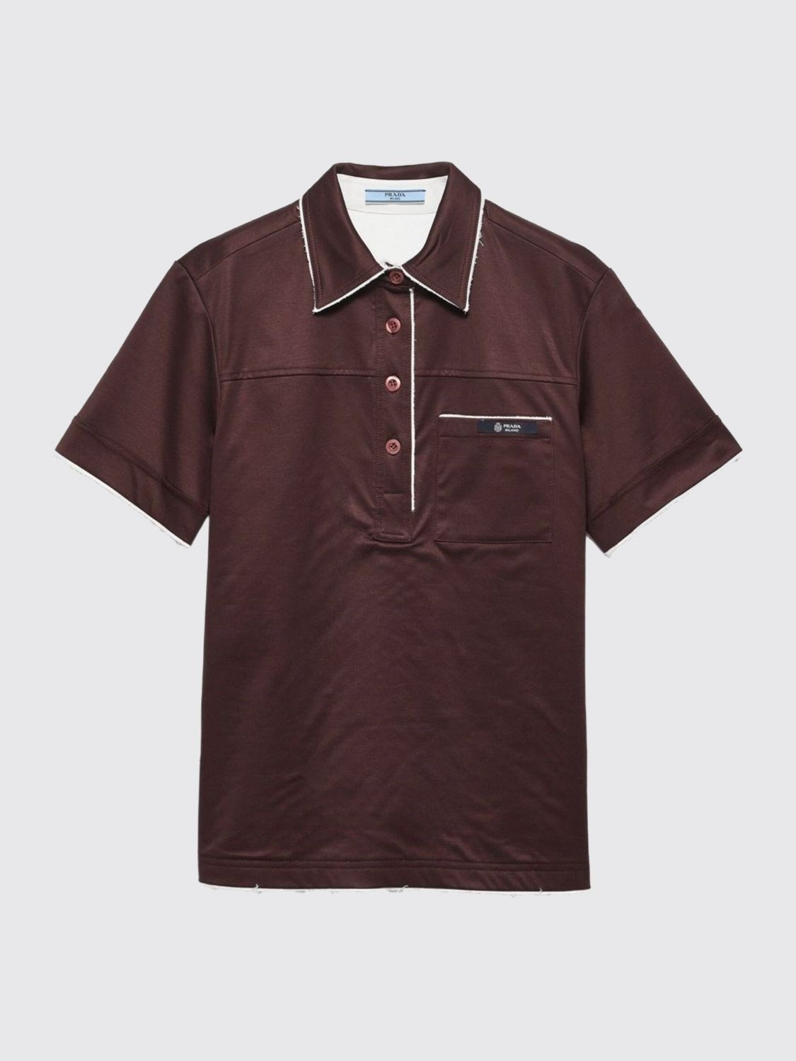 Prada Prada Polo Shirt Woman Burgundy Size XS / US 0-2 / IT 36-38 - 1 Preview