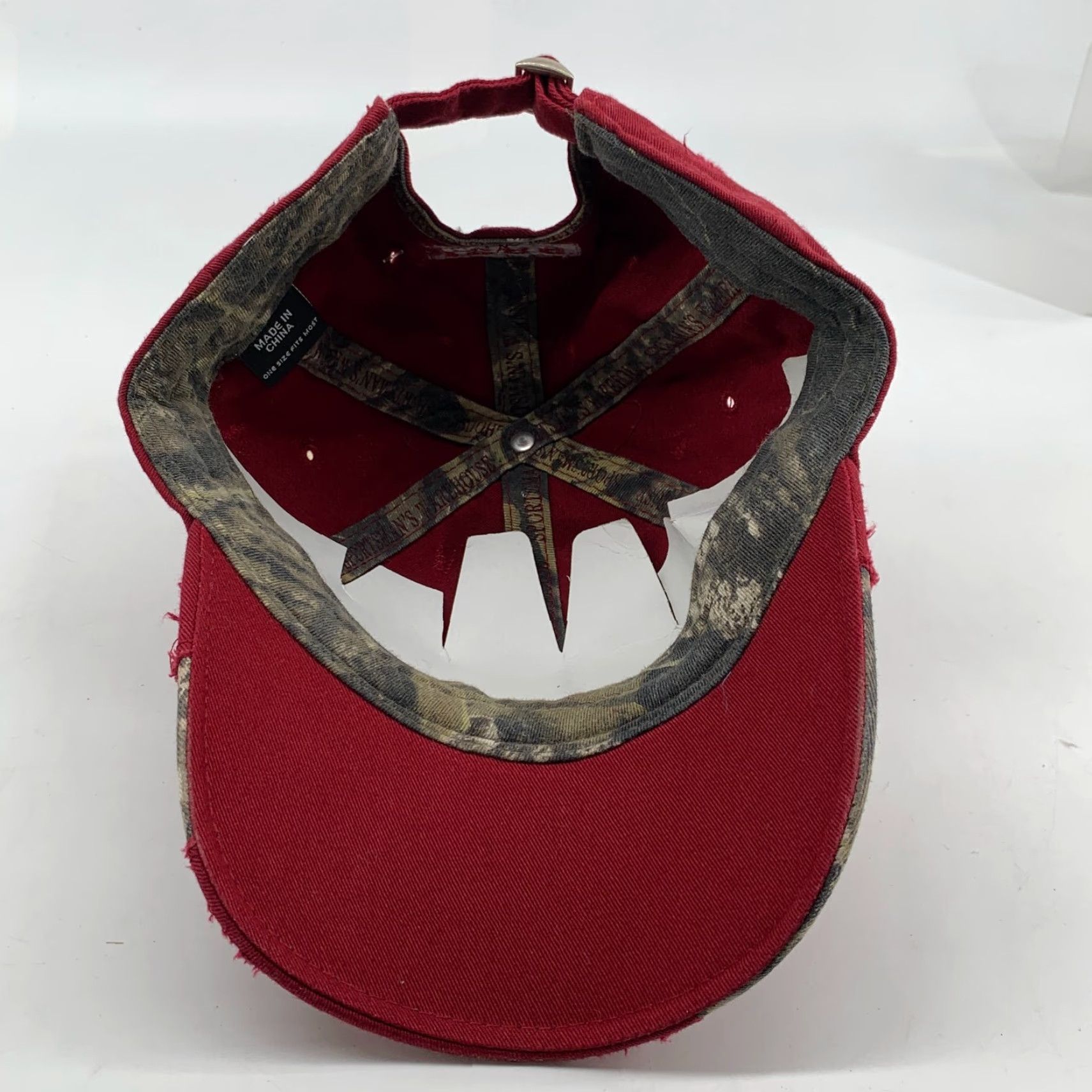 Vintage Sportsman's Warehouse Baseball Hat Men's Red Mossy Oak Adjustable One Size NWT Size ONE SIZE - 6 Thumbnail