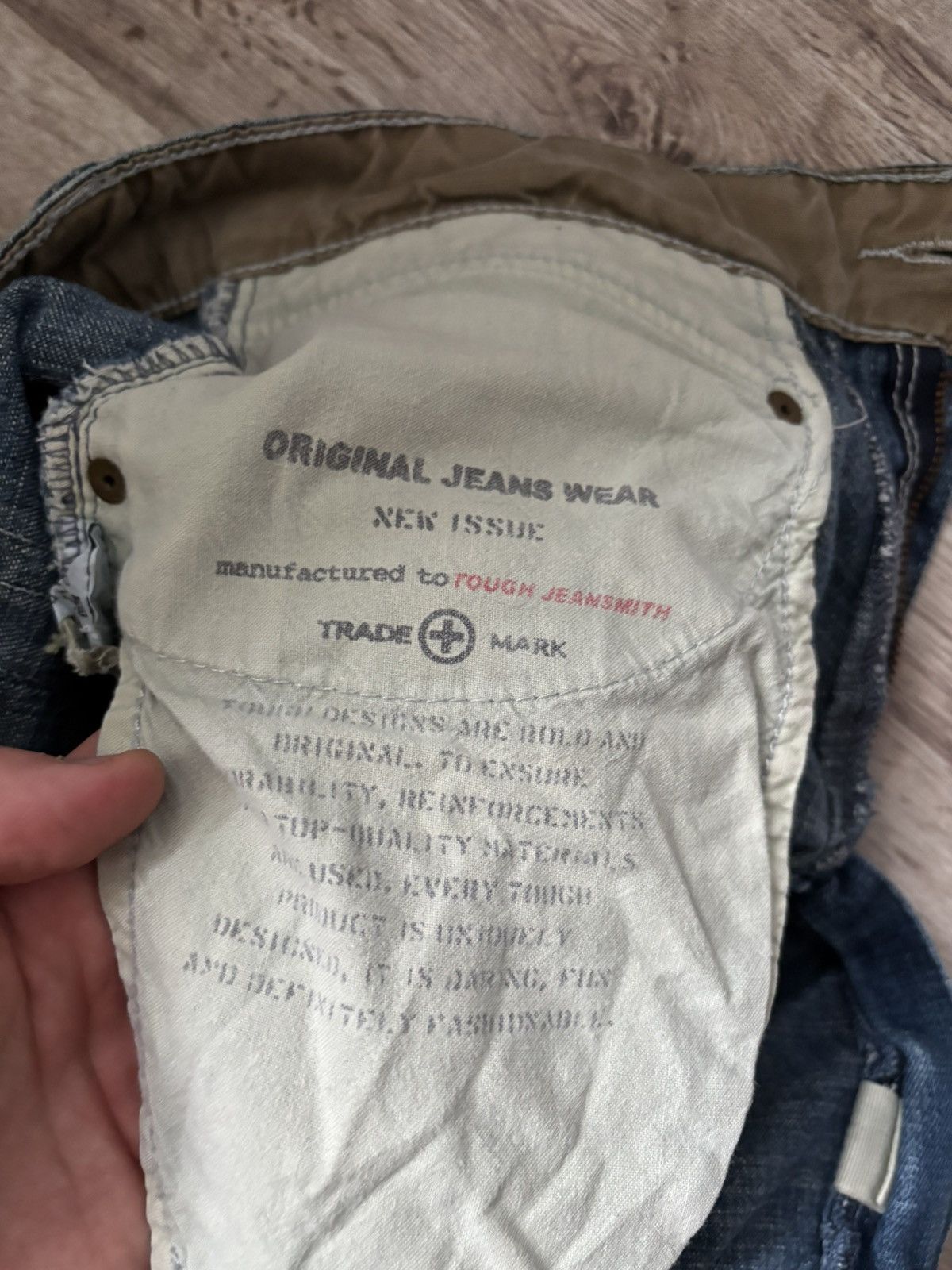 TOUGH JEANSMITH patchwork distressed jeans