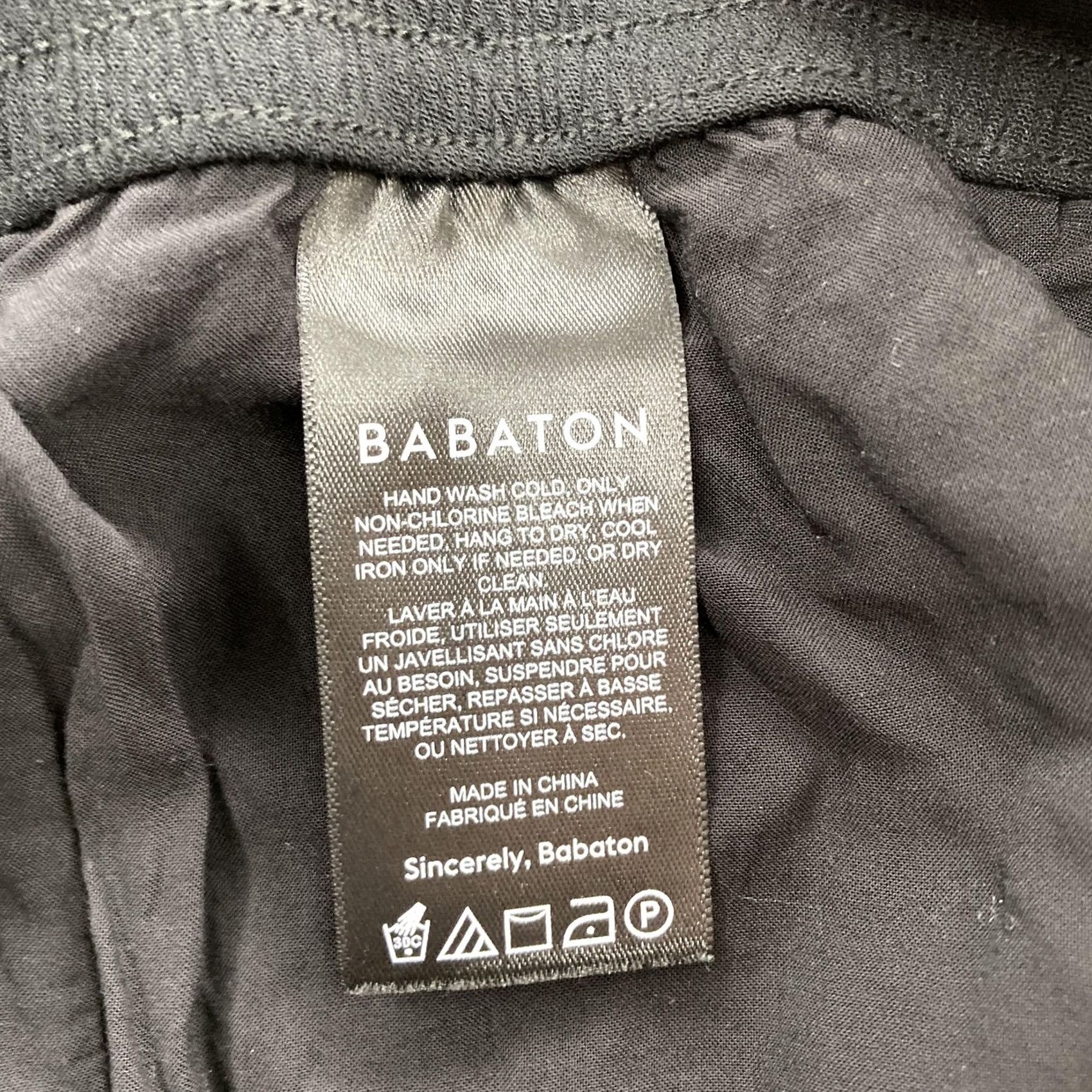 Vintage Babaton Womens Pants 2XS Black Pull On Wide Leg Crinkle Viscose ECOVERO Size 24" / US 00 / IT 34 - 4 Thumbnail