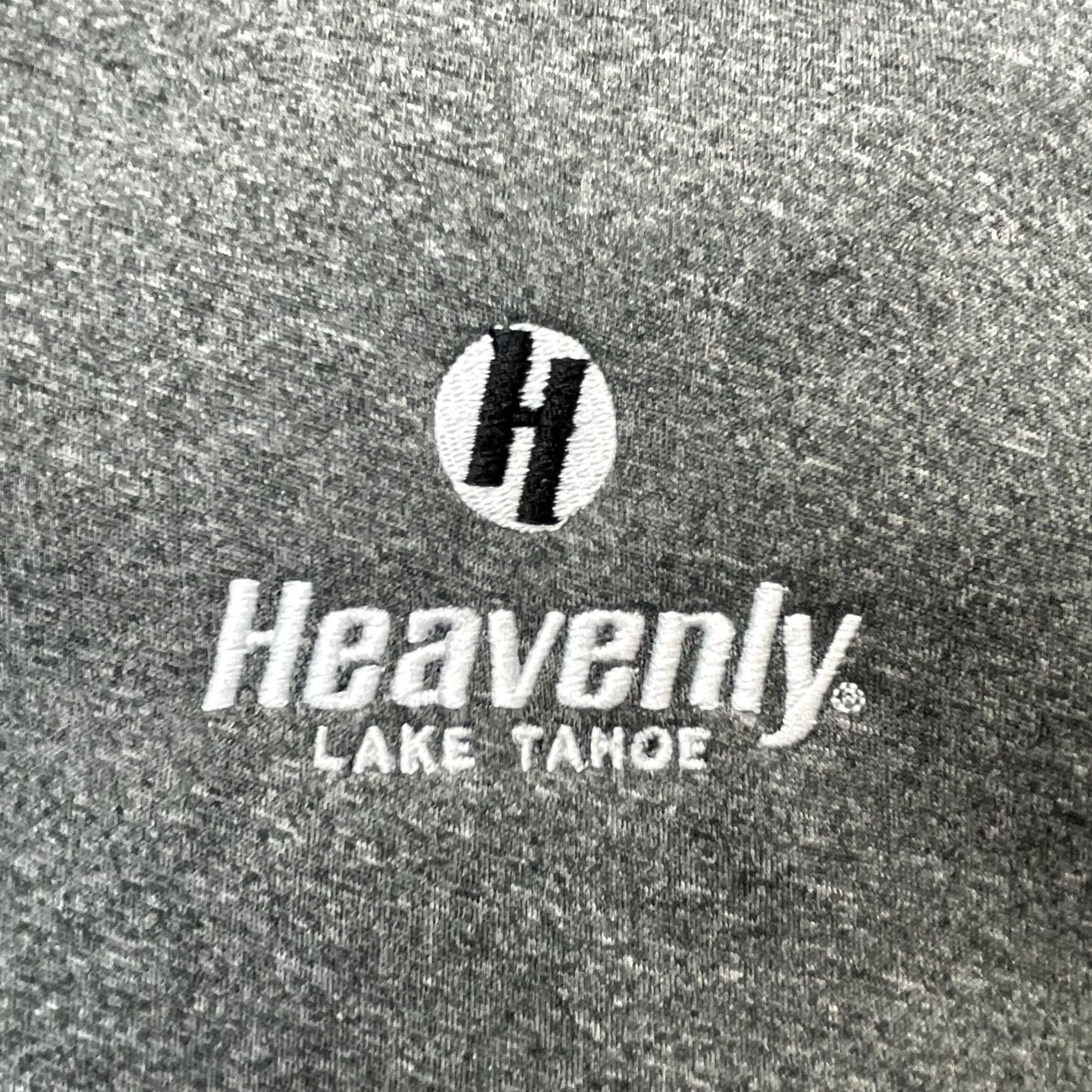 Vintage Heavenly Lake Tahoe Hoodie Men 2XL Gray Fleece Lined Full Zip Logo Landway Hoodie Ski Outdoor Sports Mens Size US XXL / EU 58 / 5 - 3 Thumbnail