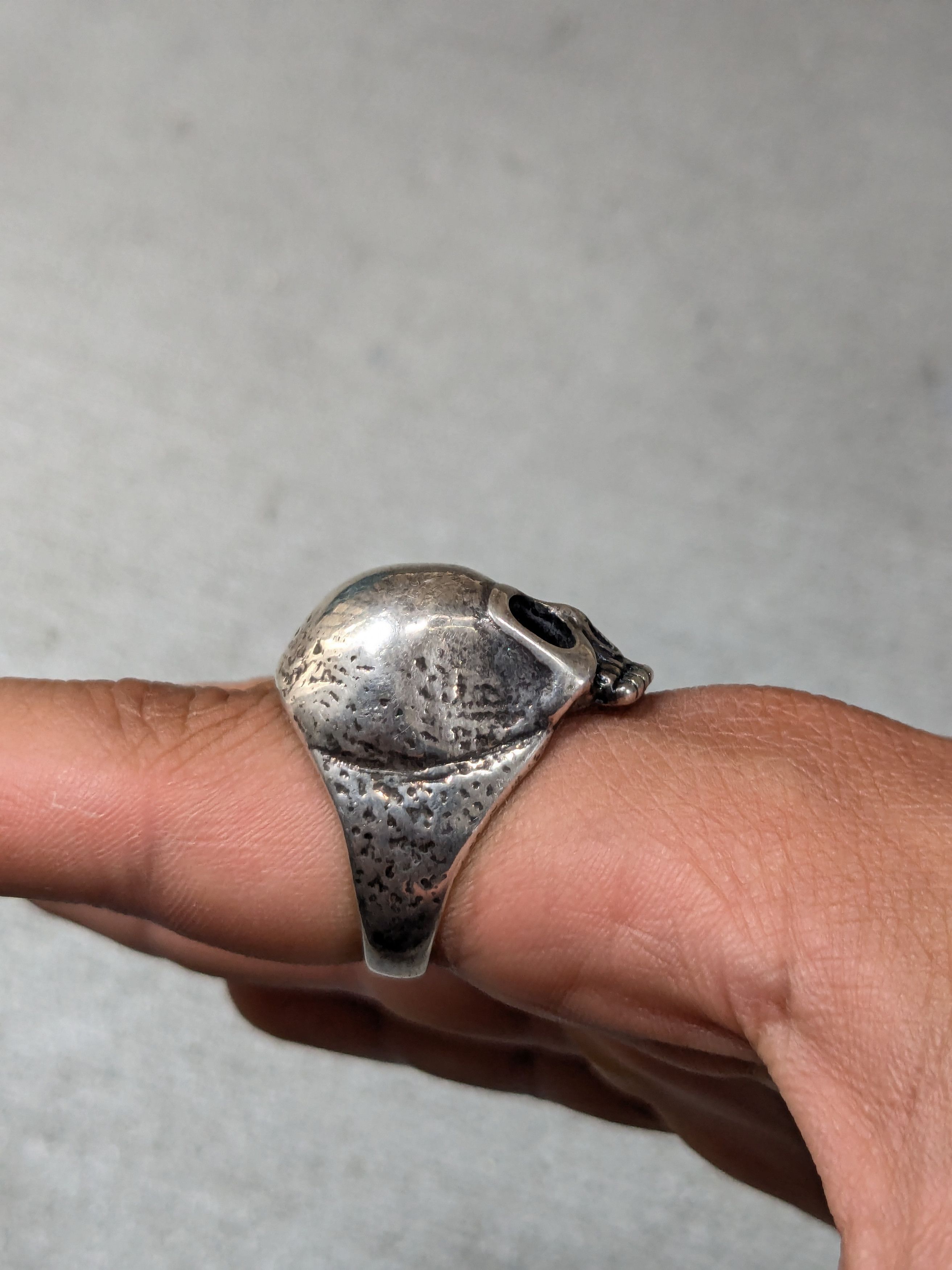 Jewelry × Vintage Vintage Skull Ring Skeleton Gordon & Smith Punk Rock Biker Size ONE SIZE - 11 Thumbnail