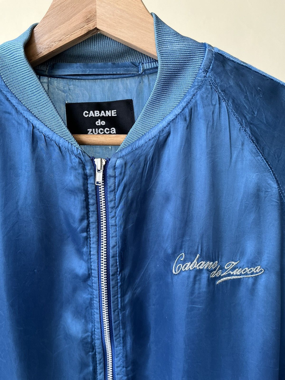 CABANE de ZUCCa Issey Miyake Cabane De Zucca Embroidered Rayon Bomber Jacker Size M / US 6-8 / IT 42-44 - 2 Thumbnail